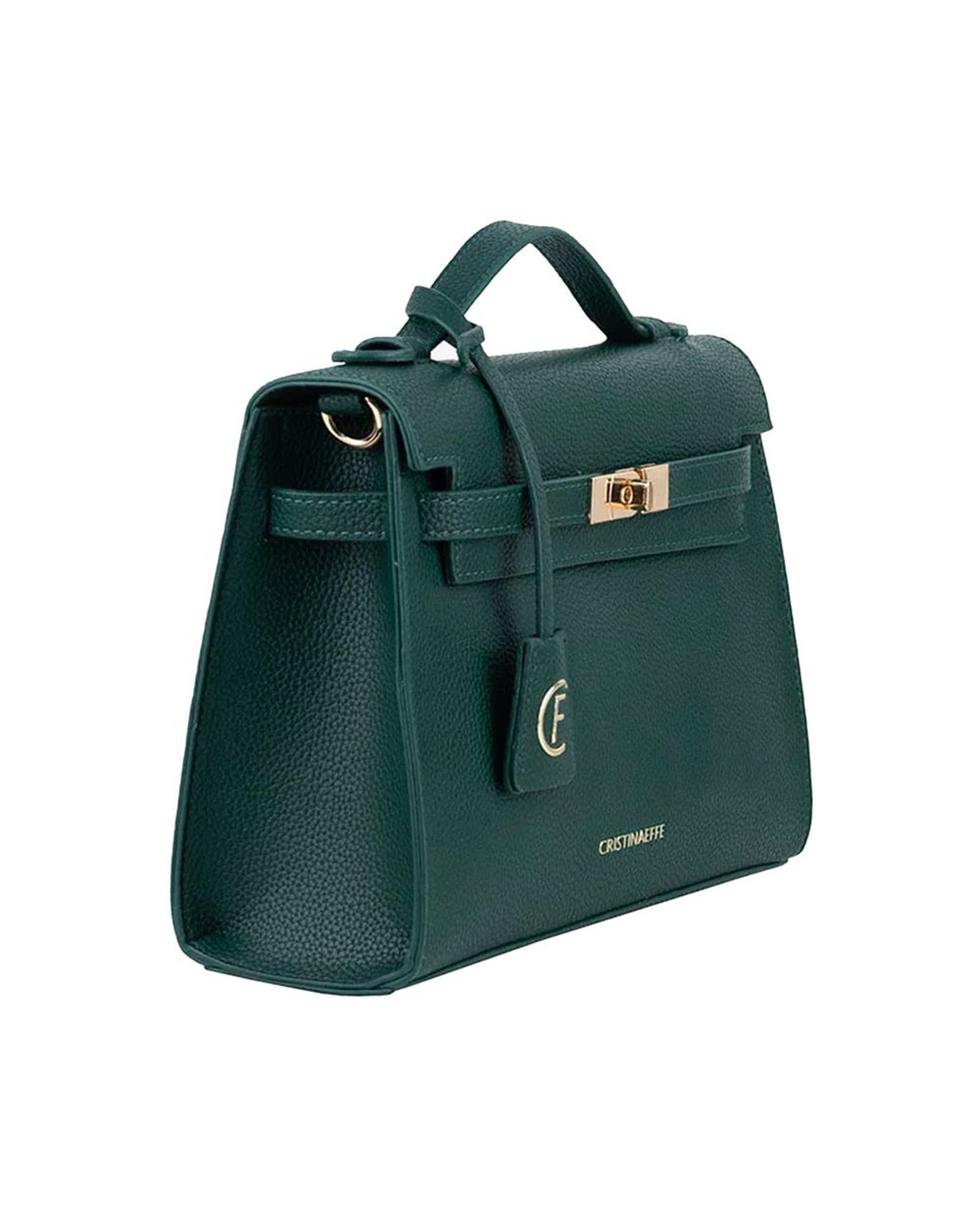 CRISTINAEFFE Women's Green Artificial Leather Crossbody Bag - One Size