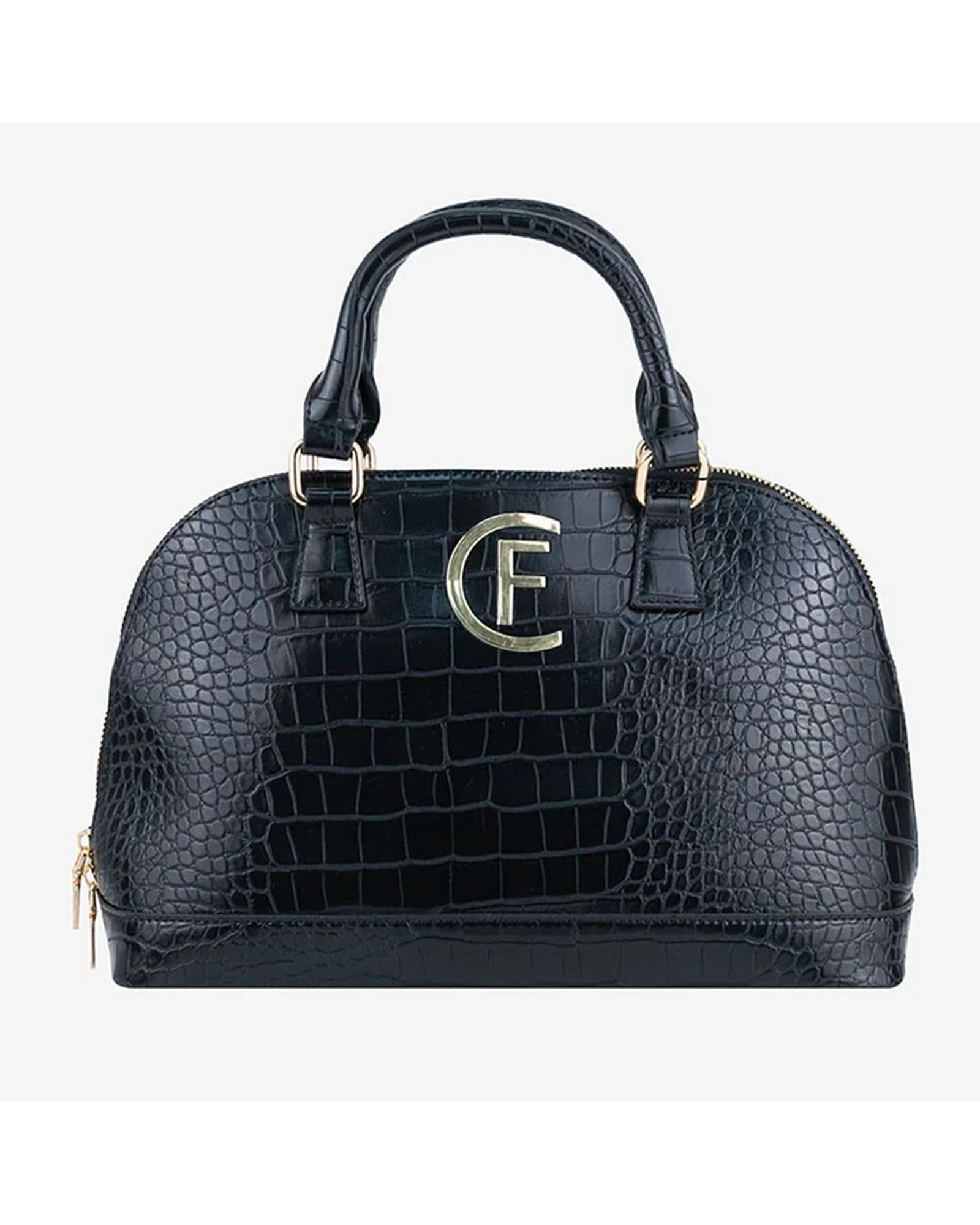 CRISTINAEFFE Women's Black Artificial Leather Handbag - One Size