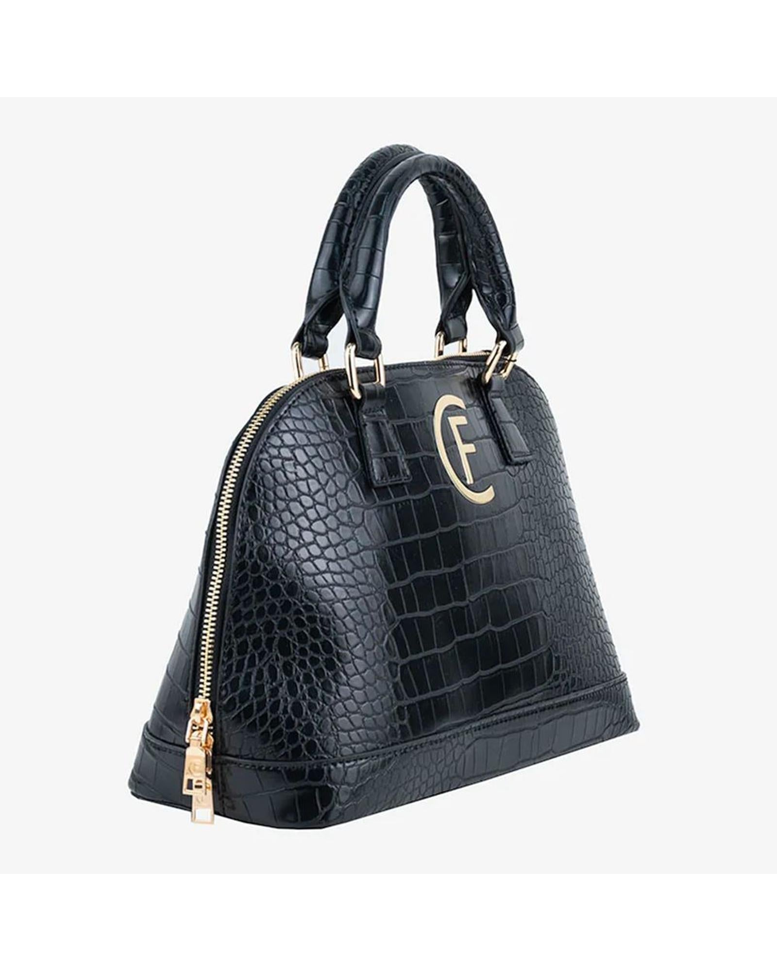 CRISTINAEFFE Women's Black Artificial Leather Handbag - One Size