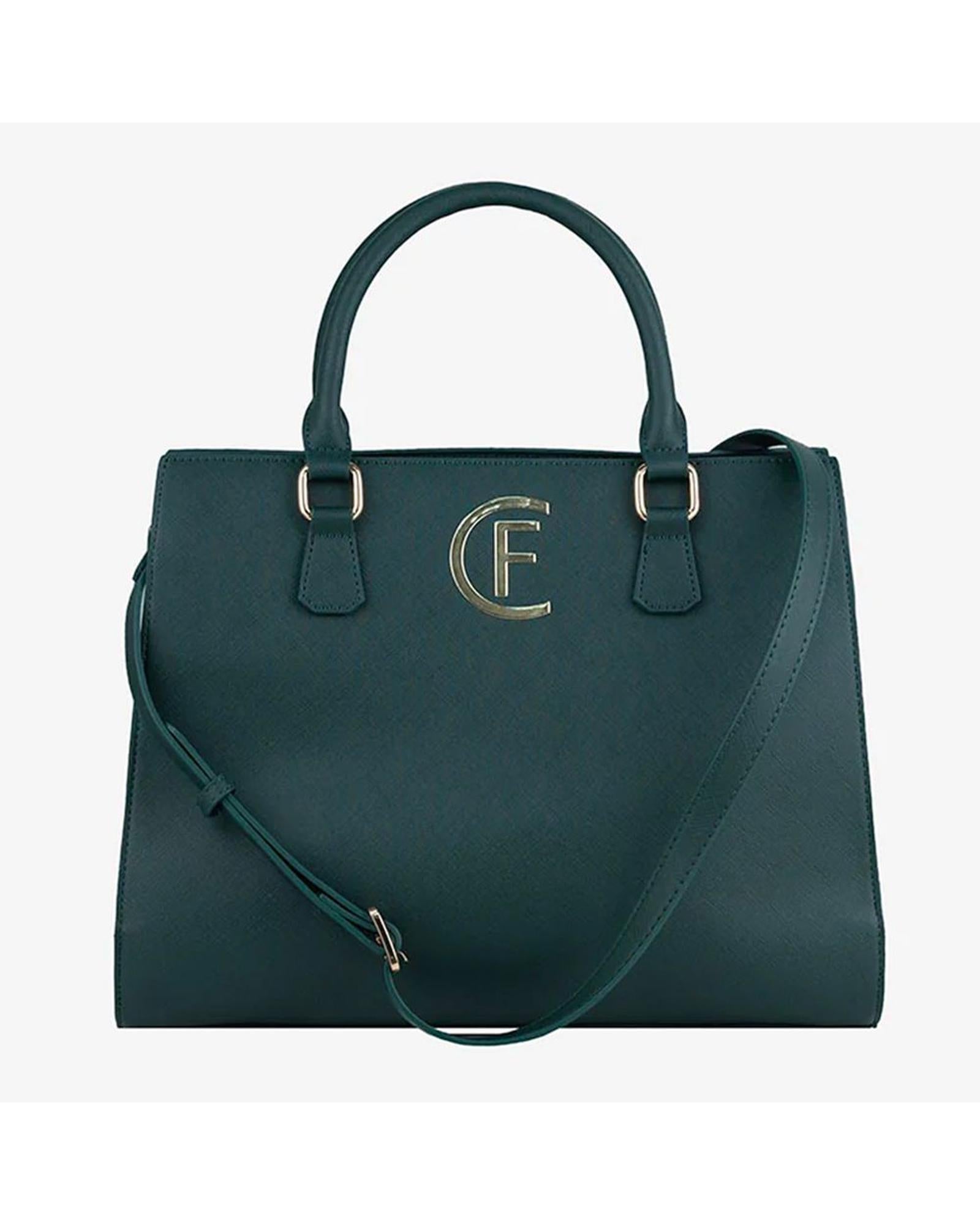 CRISTINAEFFE Women's Green Artificial Leather Crossbody Bag - One Size