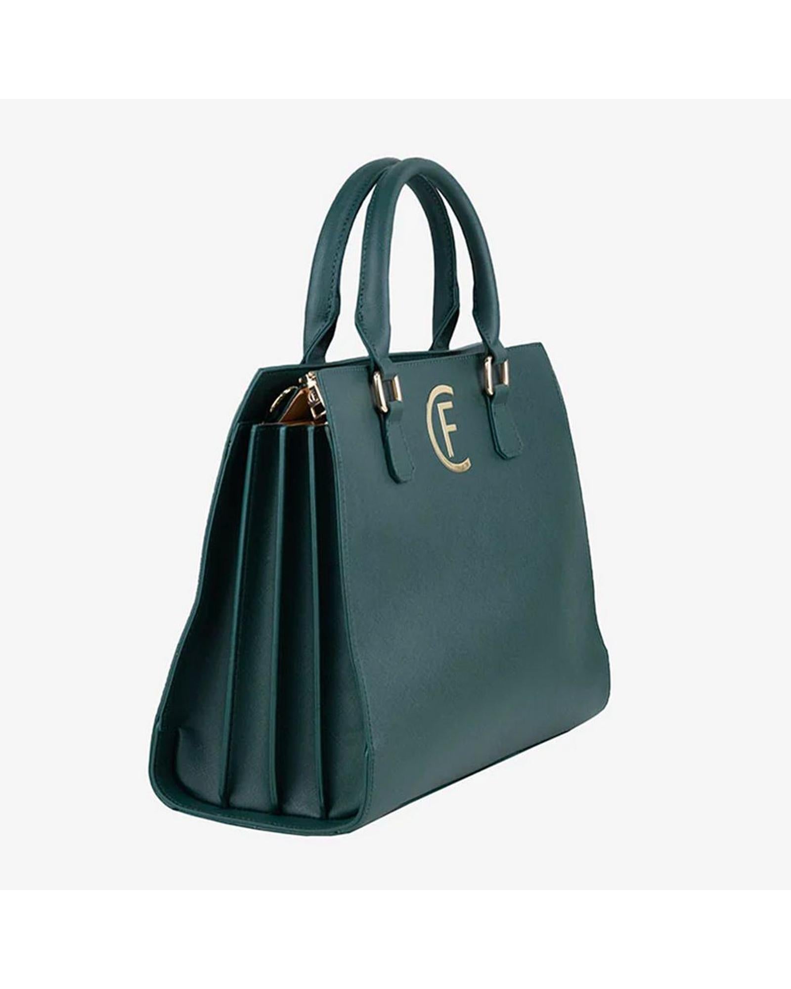 CRISTINAEFFE Women's Green Artificial Leather Crossbody Bag - One Size 3