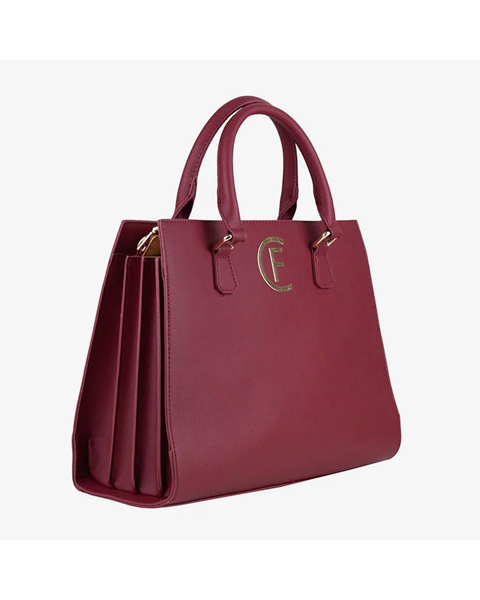 CRISTINAEFFE Women's Red Artificial Leather Crossbody Bag - One Size 3