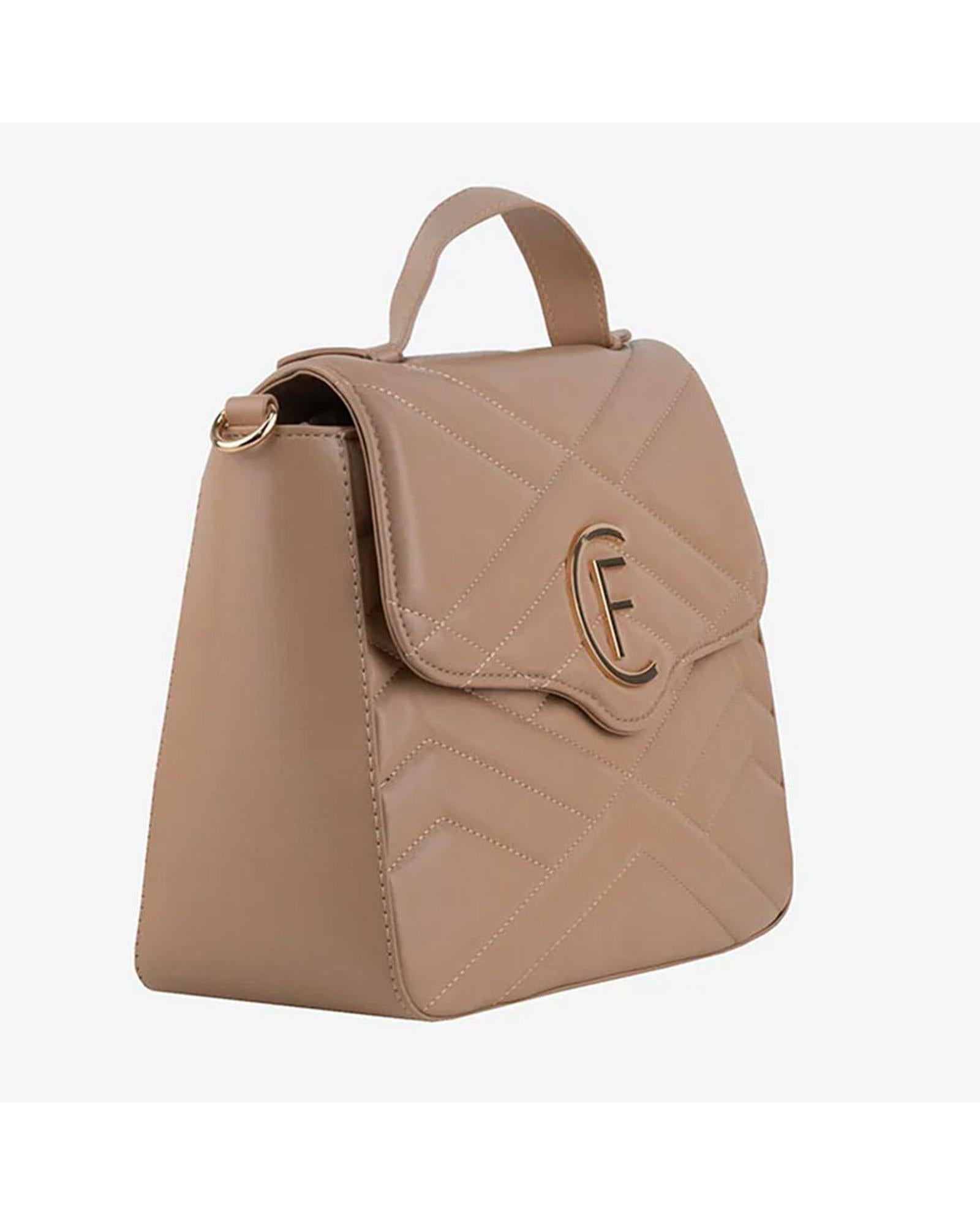 CRISTINAEFFE Women's Beige Artificial Leather Crossbody Bag - One Size