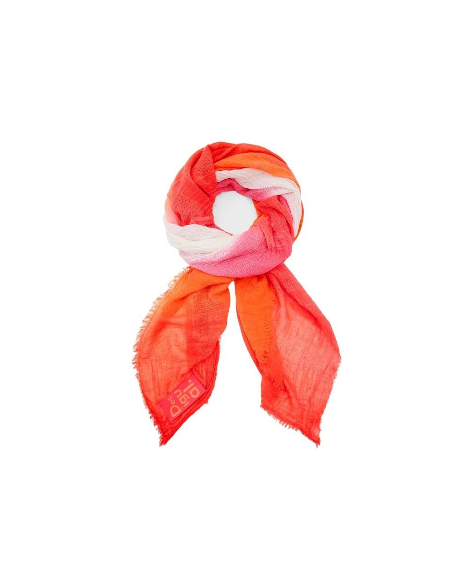 Desigual Women's Orange Polyester Scarf - One Size