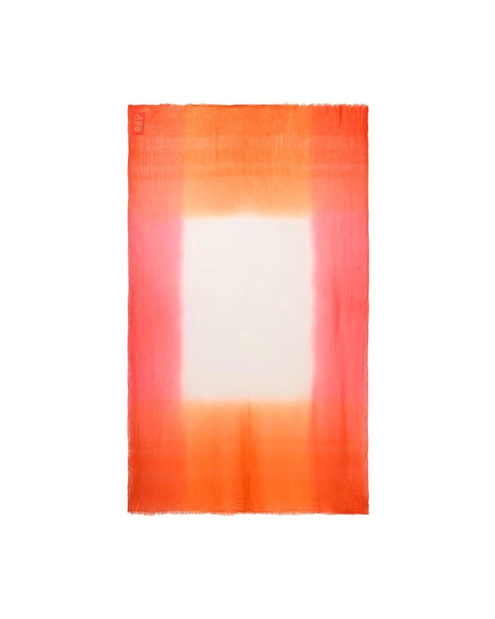 Desigual Women's Orange Polyester Scarf - One Size