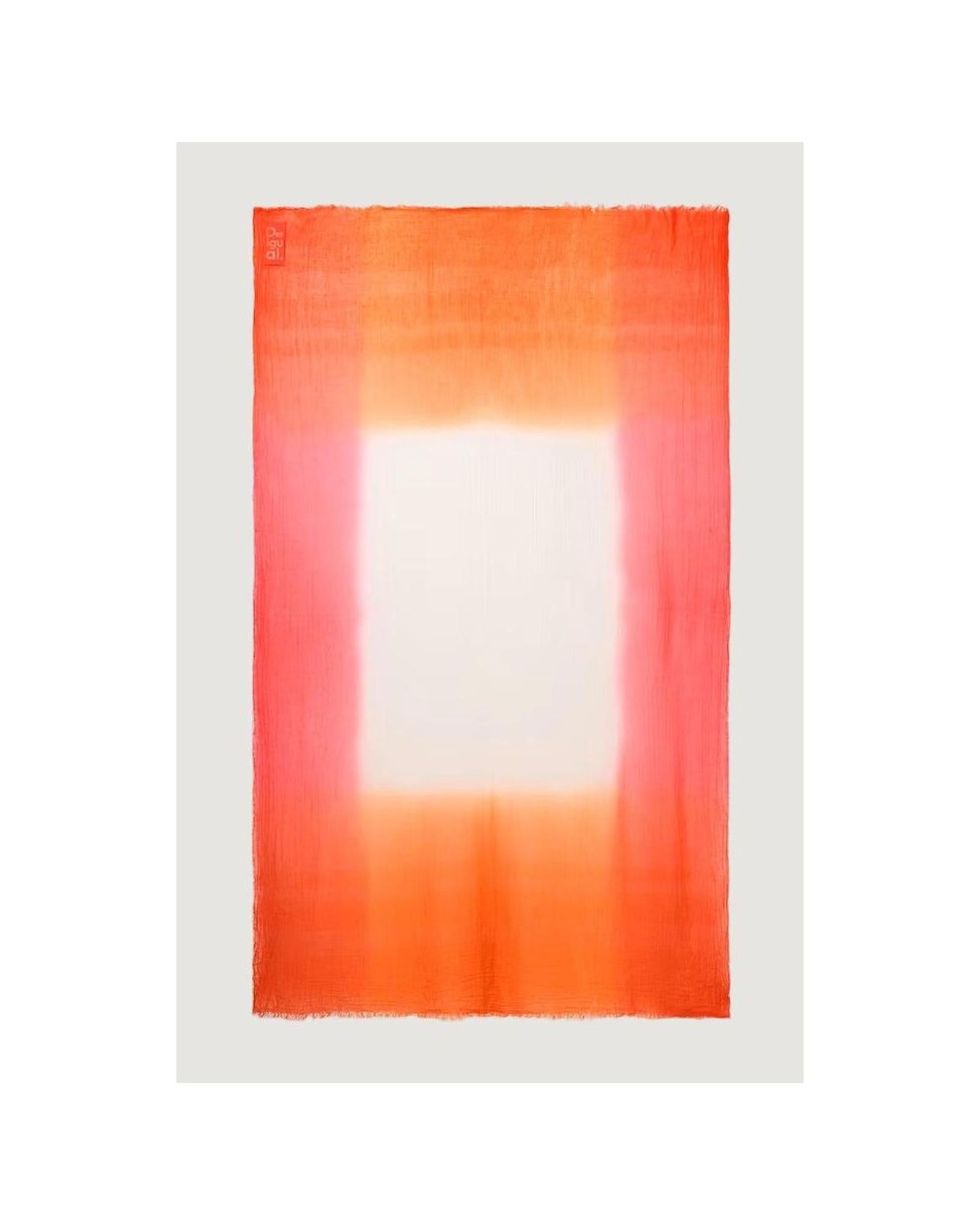 Desigual Women's Orange Polyester Scarf - One Size 3