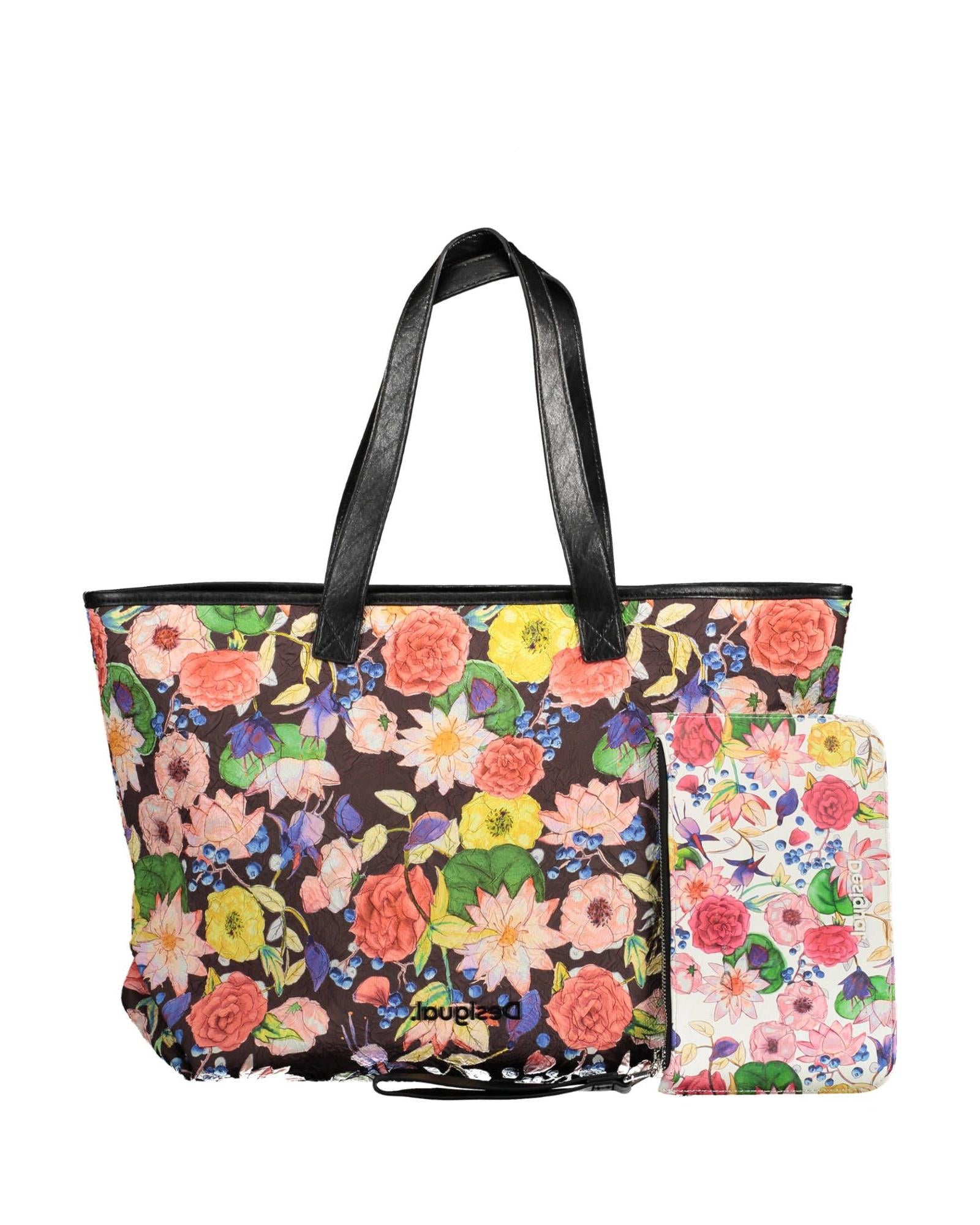 Desigual Women's Elegant Black Shoulder Bag with Contrasting Details - One Size
