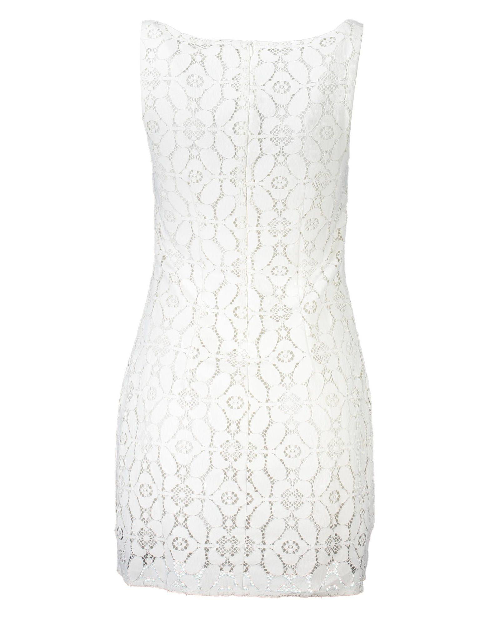 Desigual Women's White Polyester Dress - M