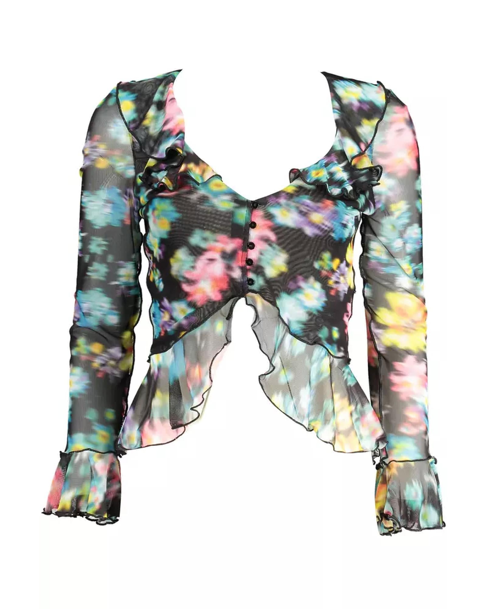 Desigual Women's Black Polyester Tops & T-Shirt - M