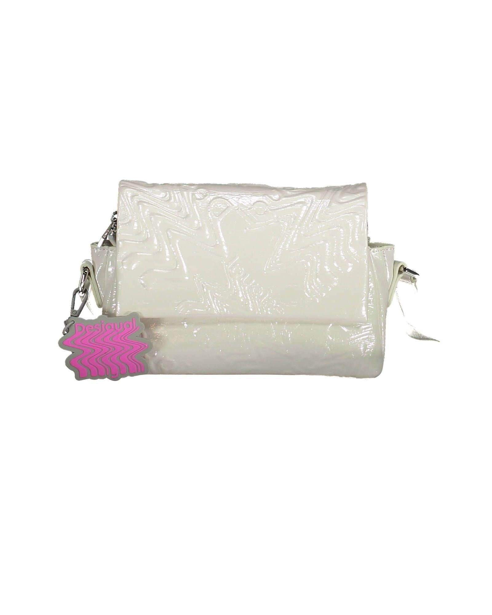 Desigual Women's Iridescent Adjustable Shoulder Bag in White - One Size