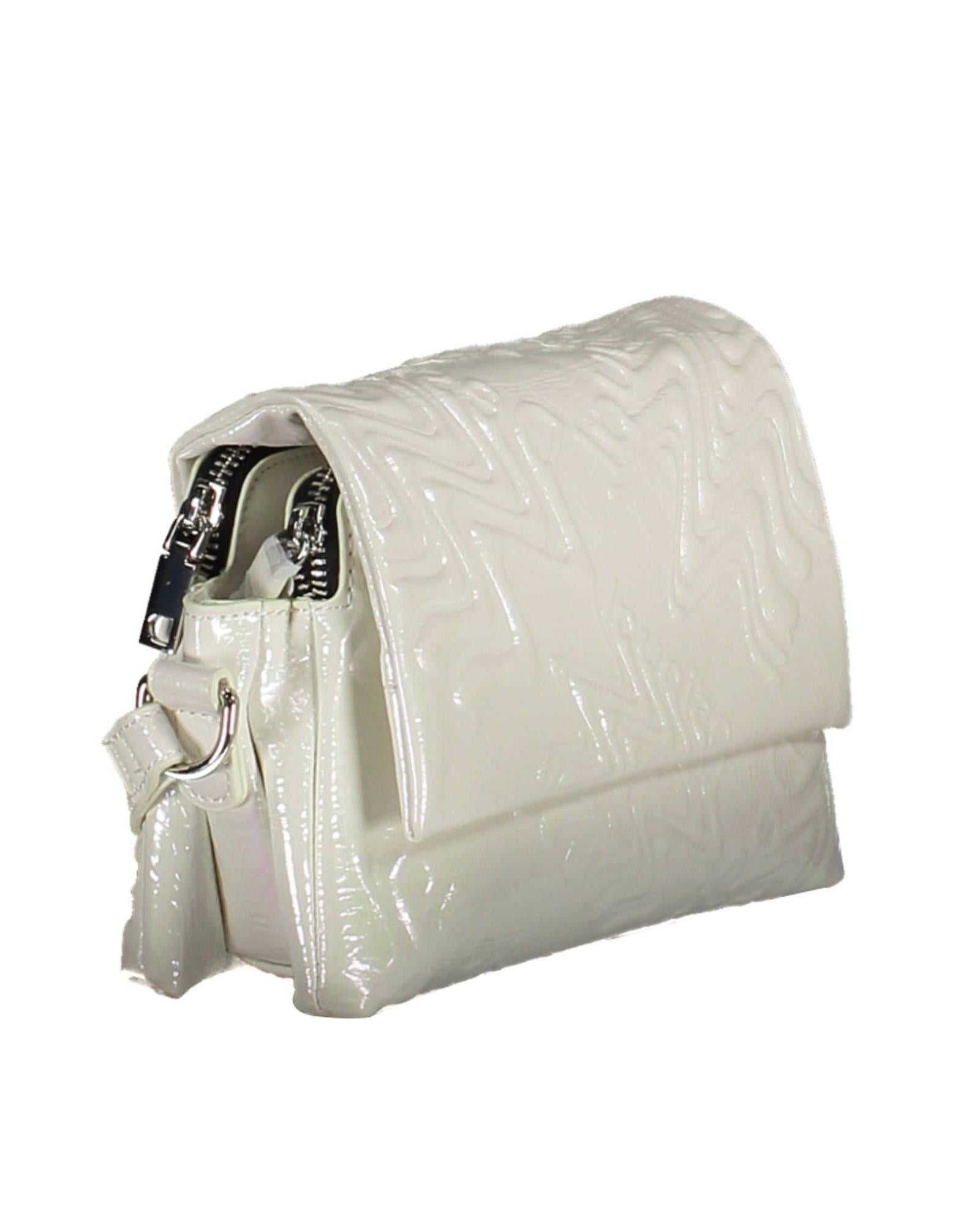 Desigual Women's Iridescent Adjustable Shoulder Bag in White - One Size 3