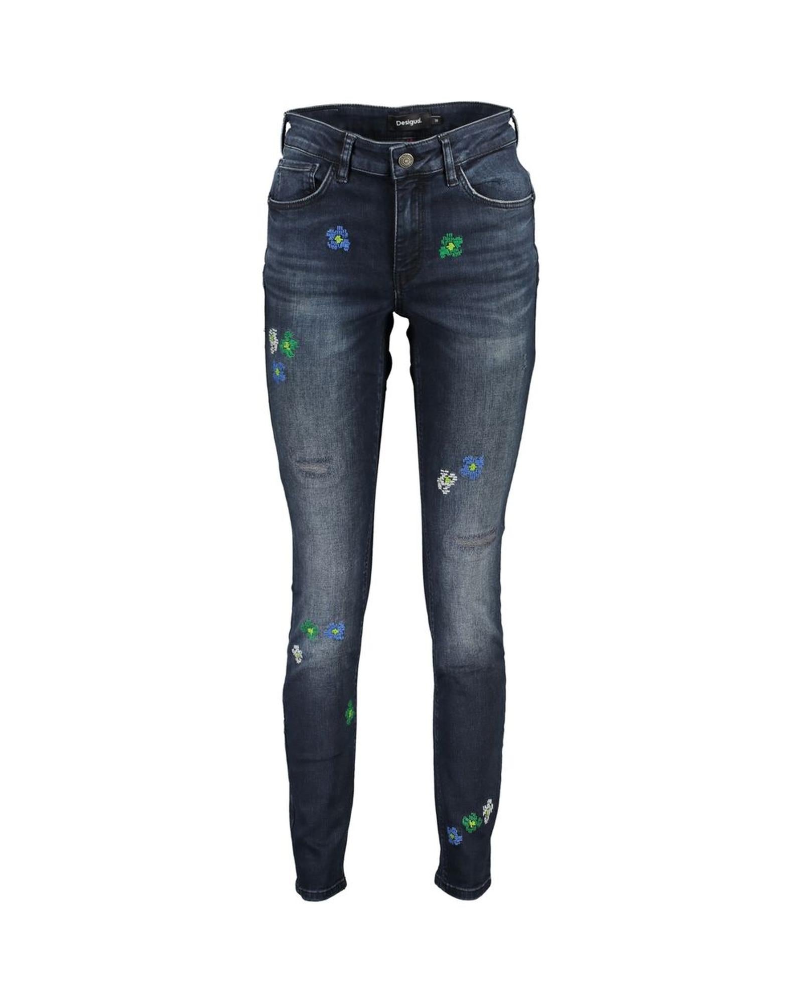 Desigual Women's Blue Cotton Jeans & Pant - 36 IT