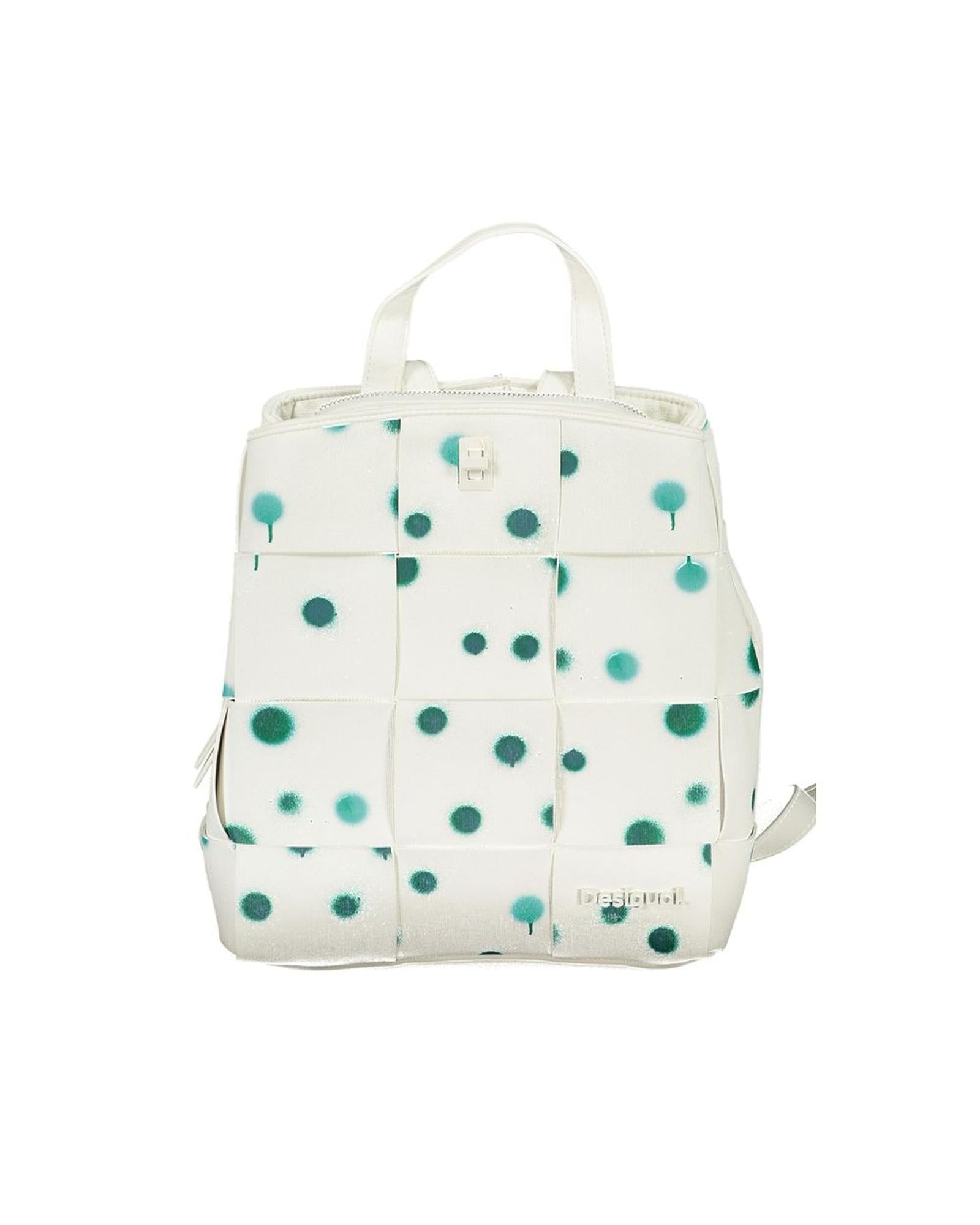 Desigual Women's White Polyethylene Backpack - One Size