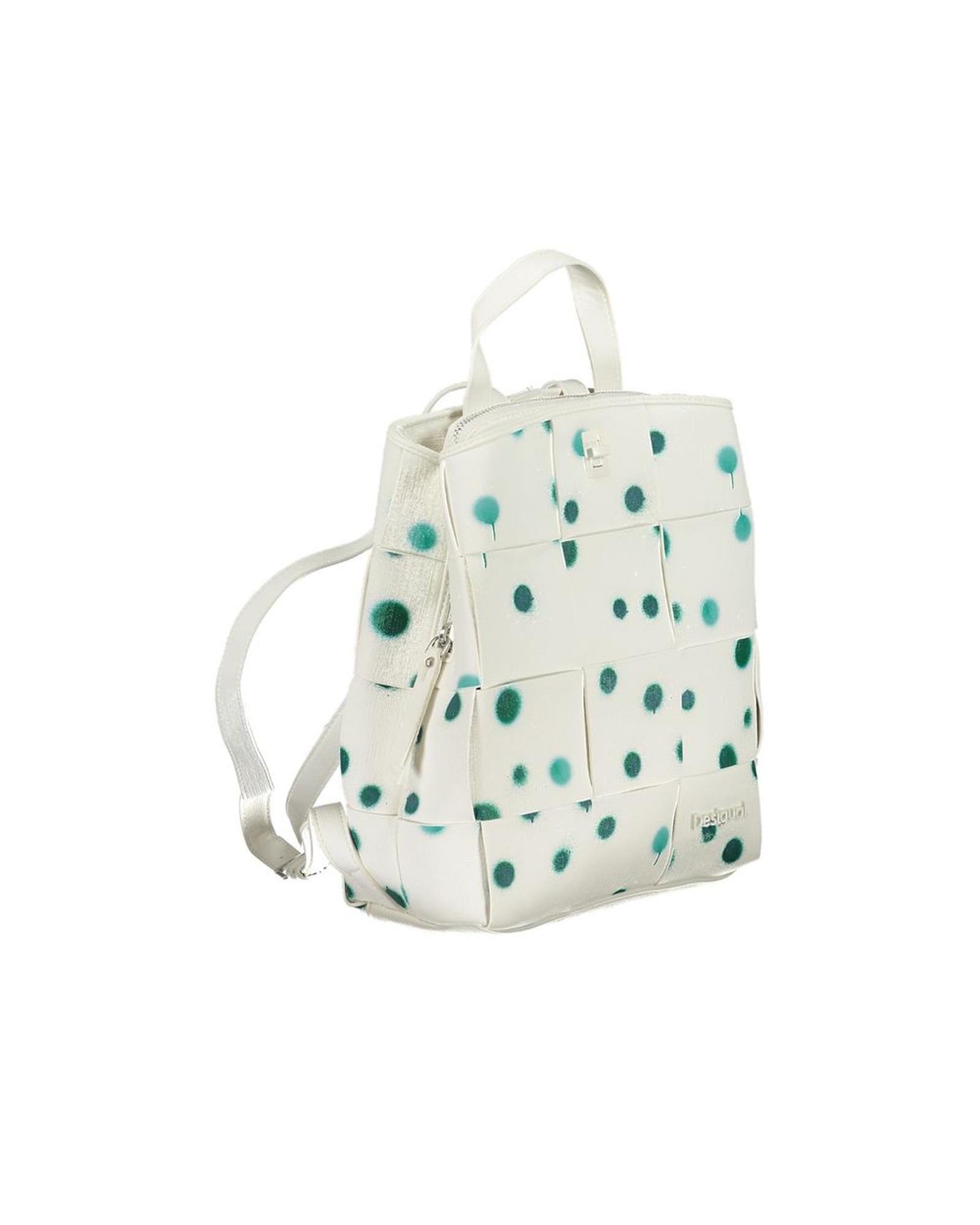 Desigual Women's White Polyethylene Backpack - One Size 3