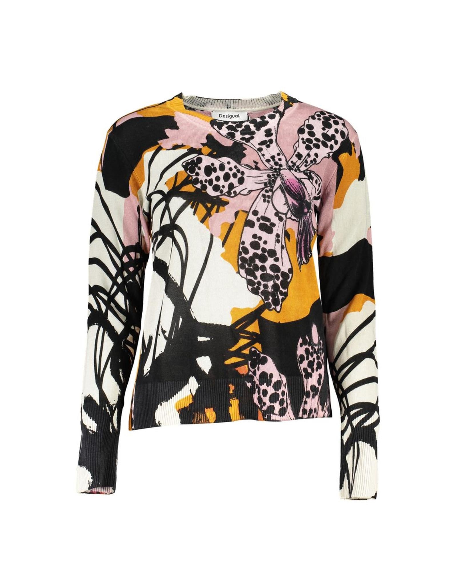 Desigual Women's Pink Linen Sweater - M