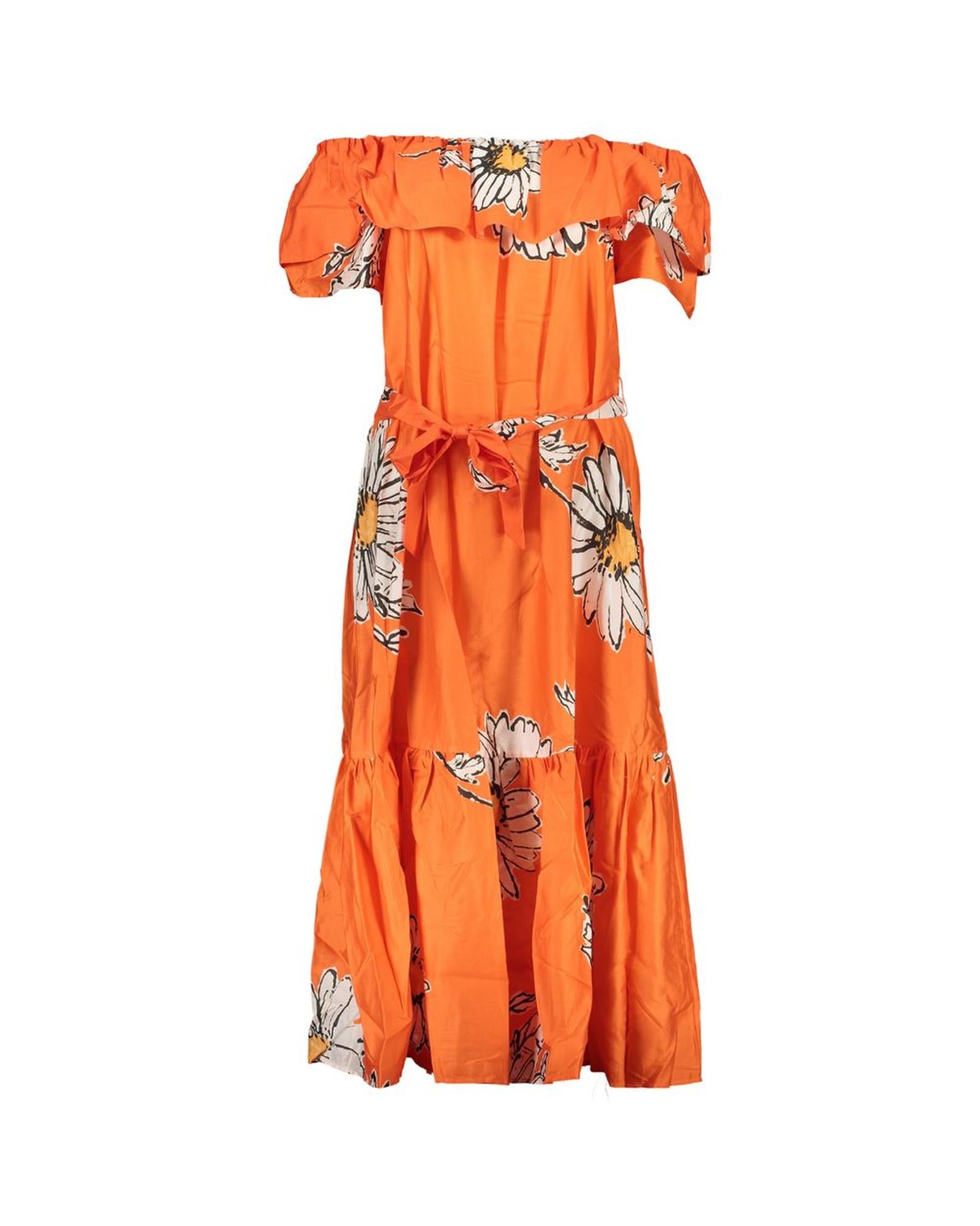 Desigual Women's Orange Cotton Dress - S