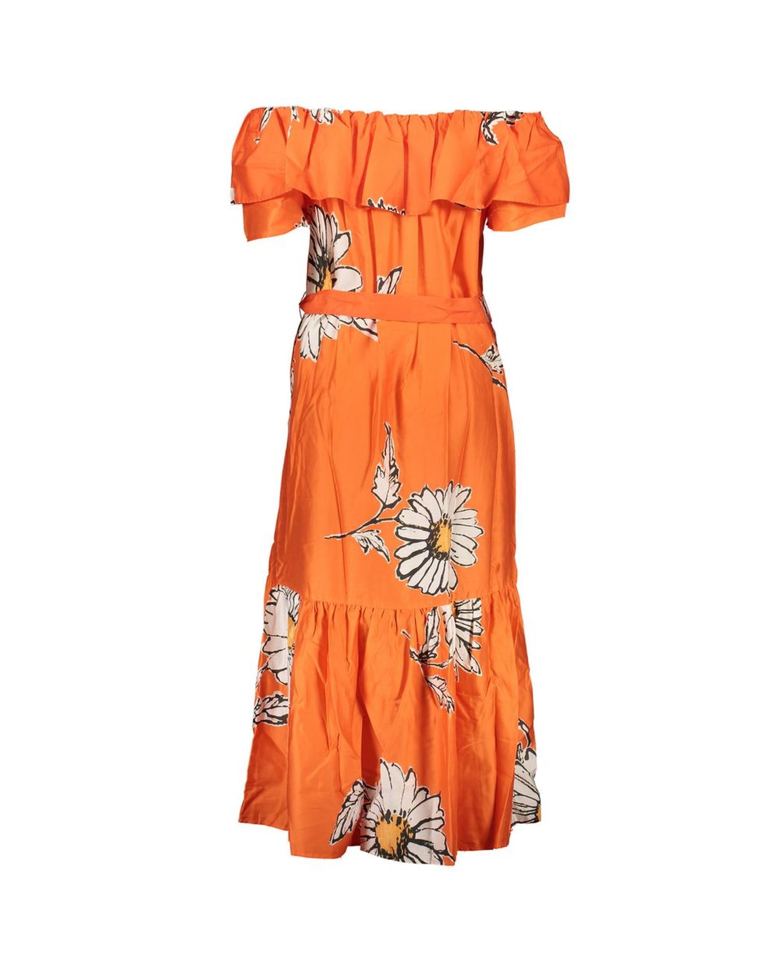 Desigual Women's Orange Cotton Dress - S