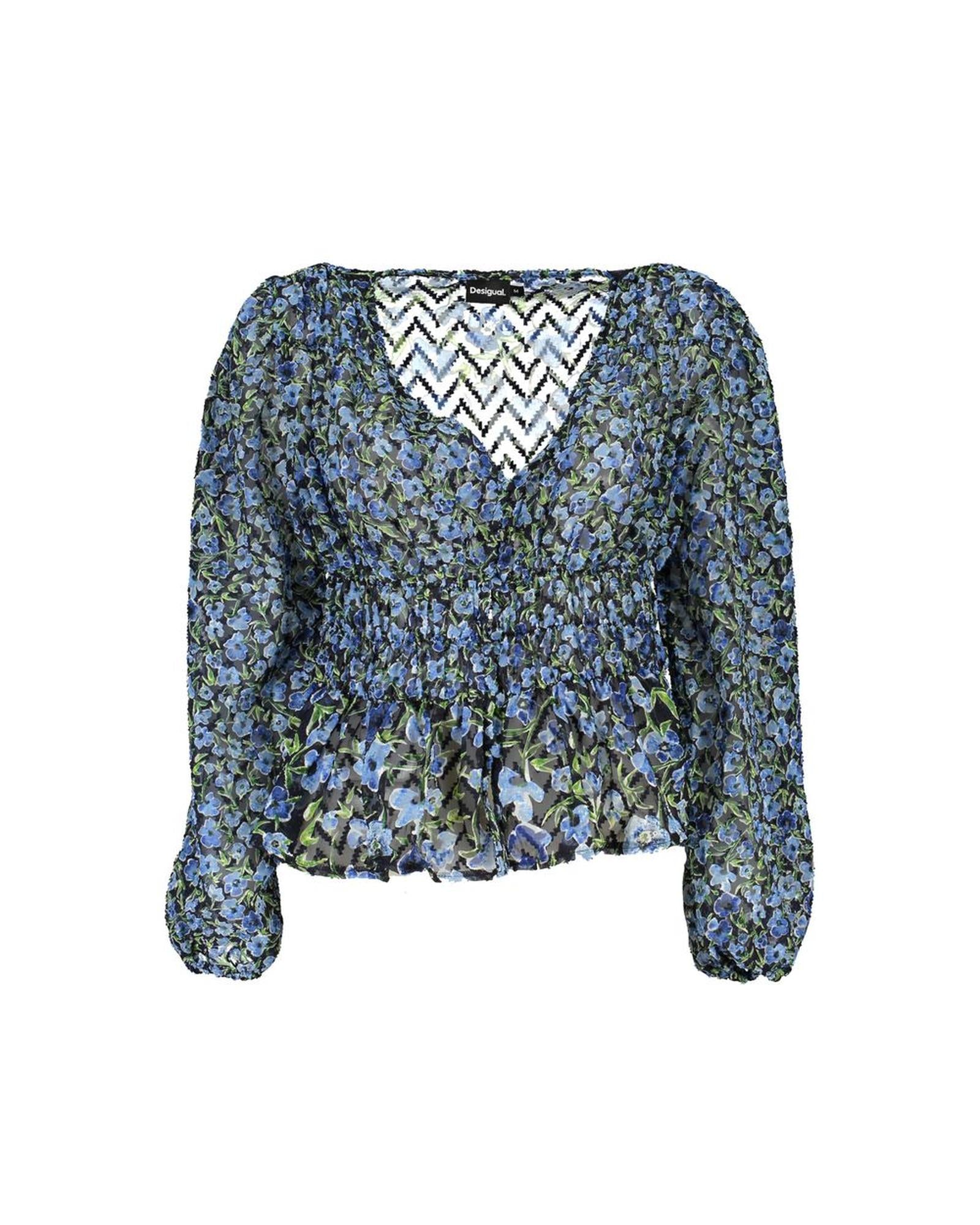 Desigual Women's Blue Polyester Sweater - S