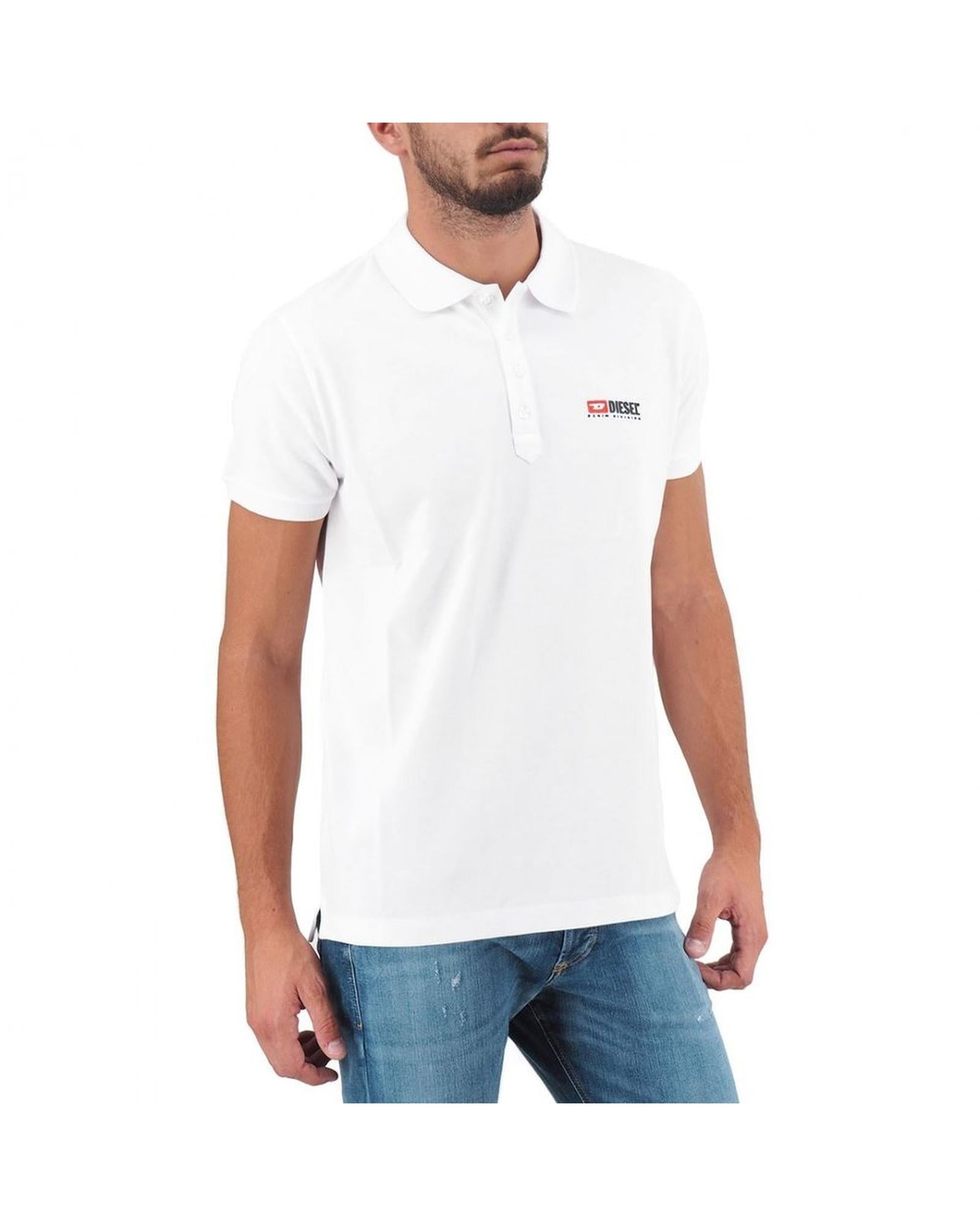 Diesel Men's White Cotton Polo Shirt - XL 3
