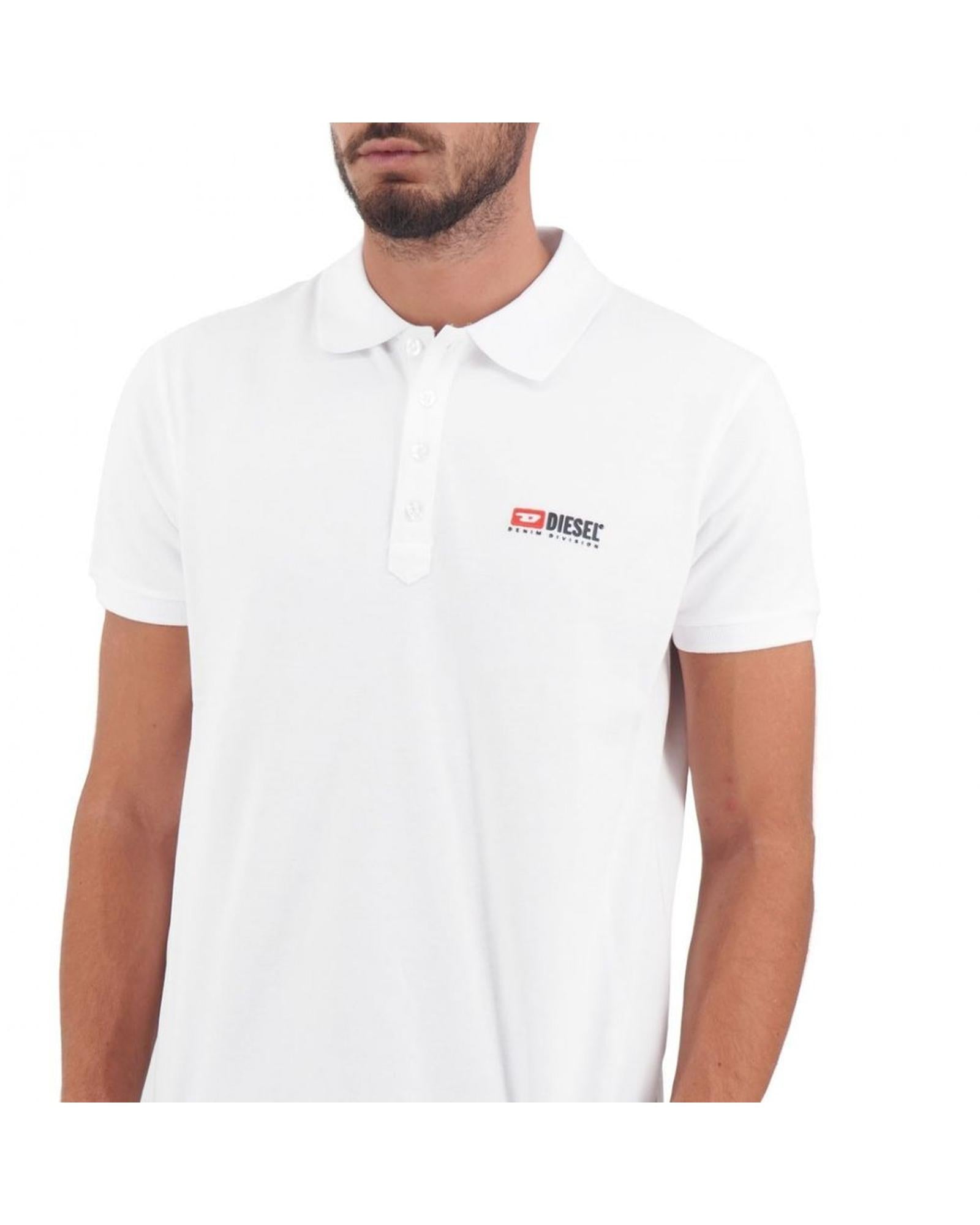 Diesel Men's White Cotton Polo Shirt - XL 4