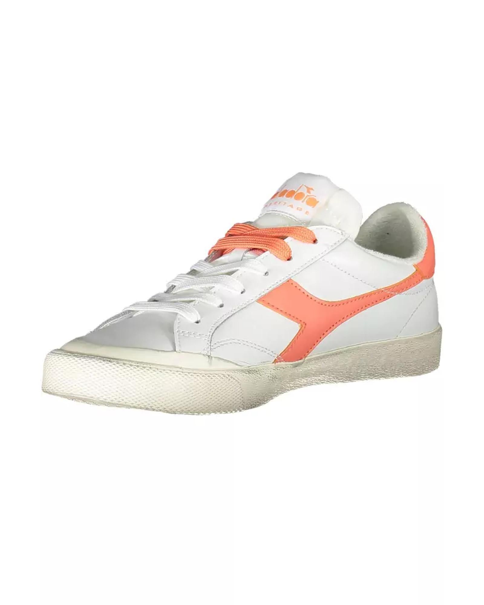 Diadora Women's White Fabric Sneaker - 36.5 EU 3