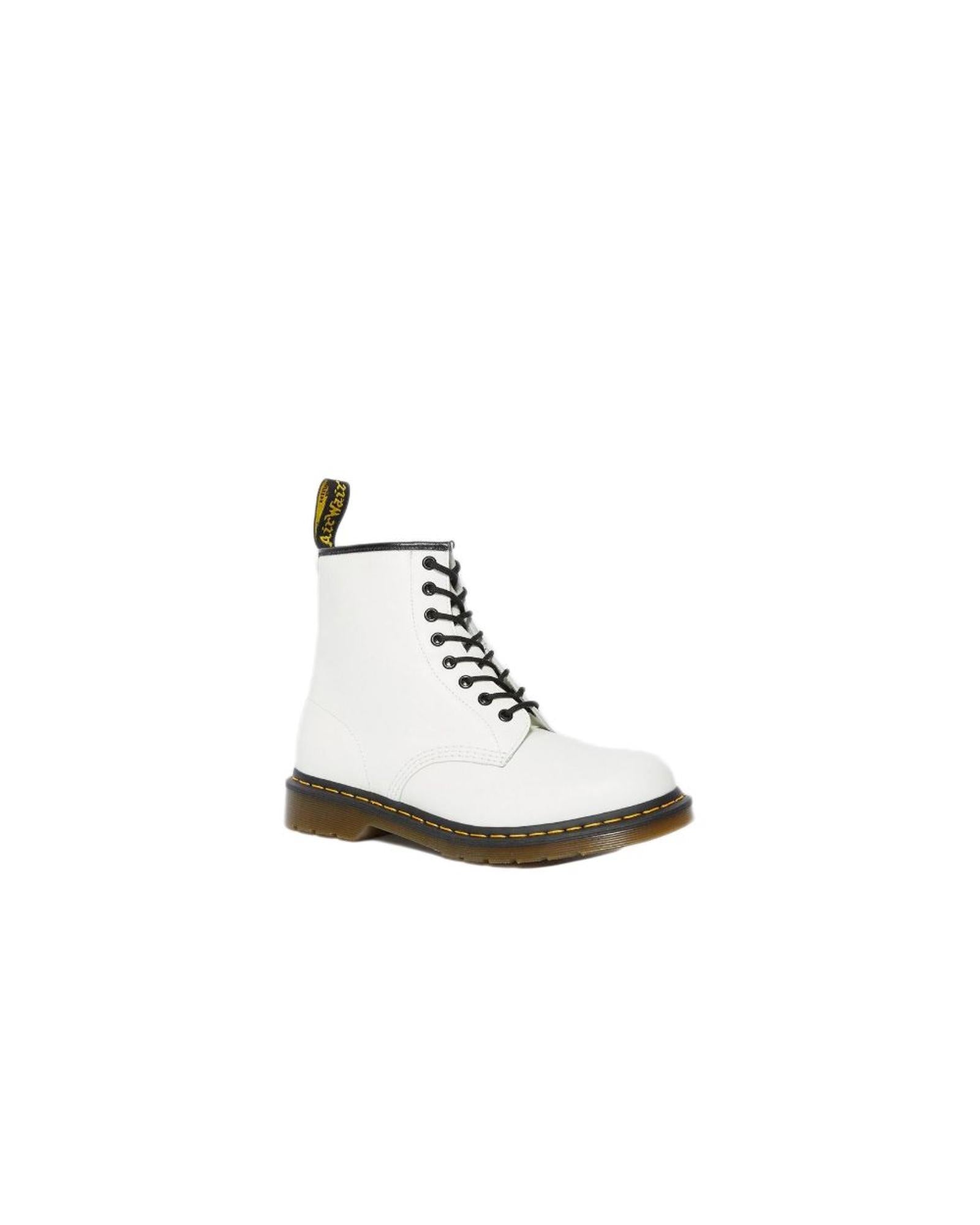 Dr Martens Women's White Leather Boot - 38 EU