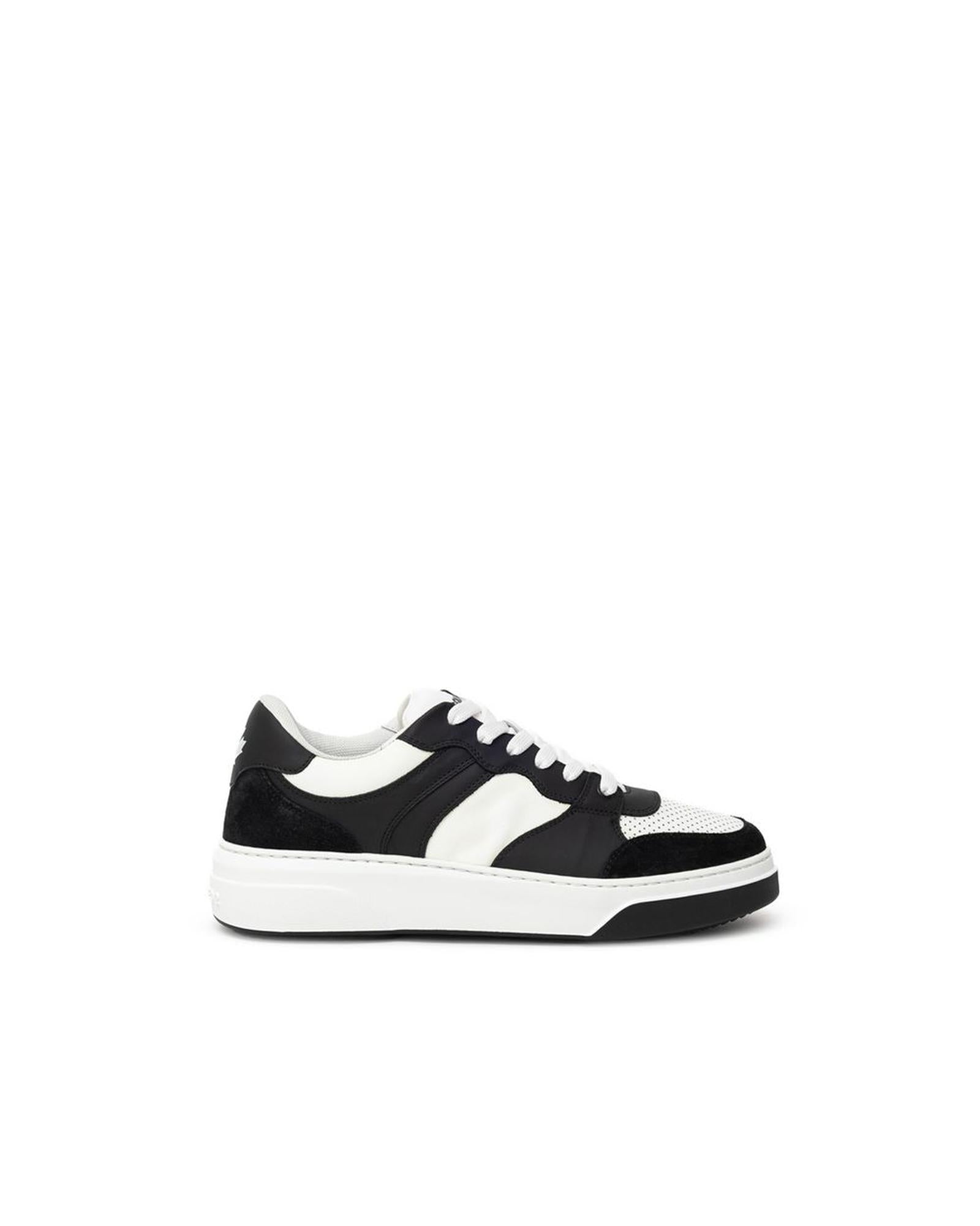 Dsquared� Men's Black And White Leather Sneaker - 43 EU