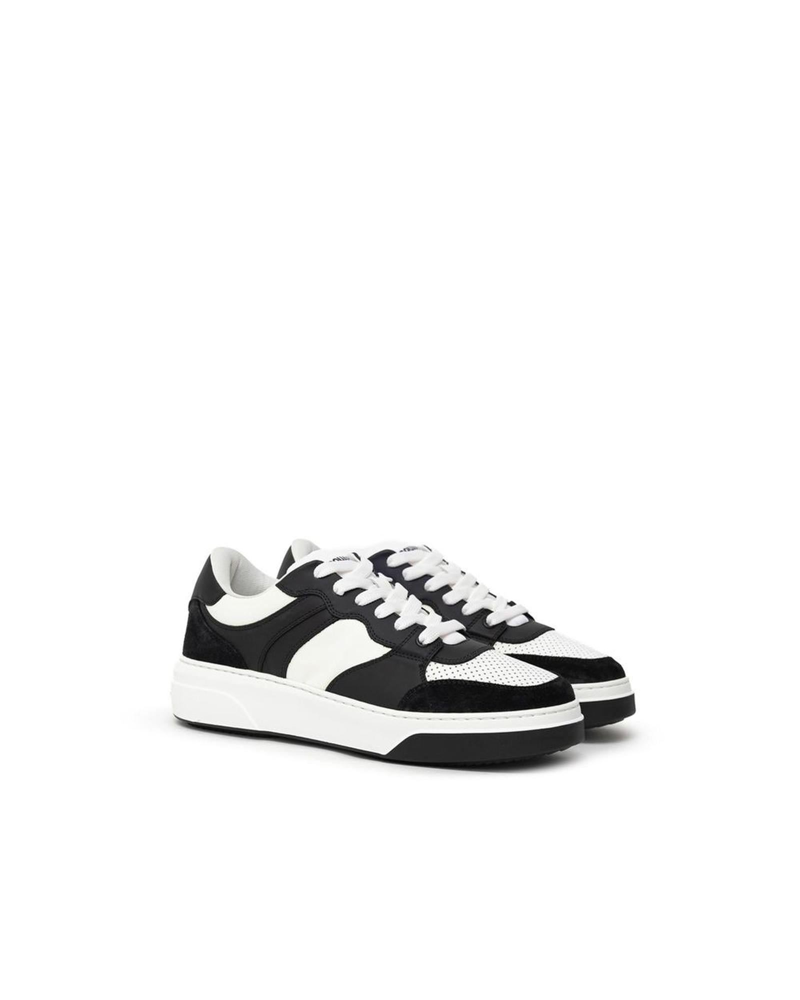 Dsquared� Men's Black And White Leather Sneaker - 44 EU