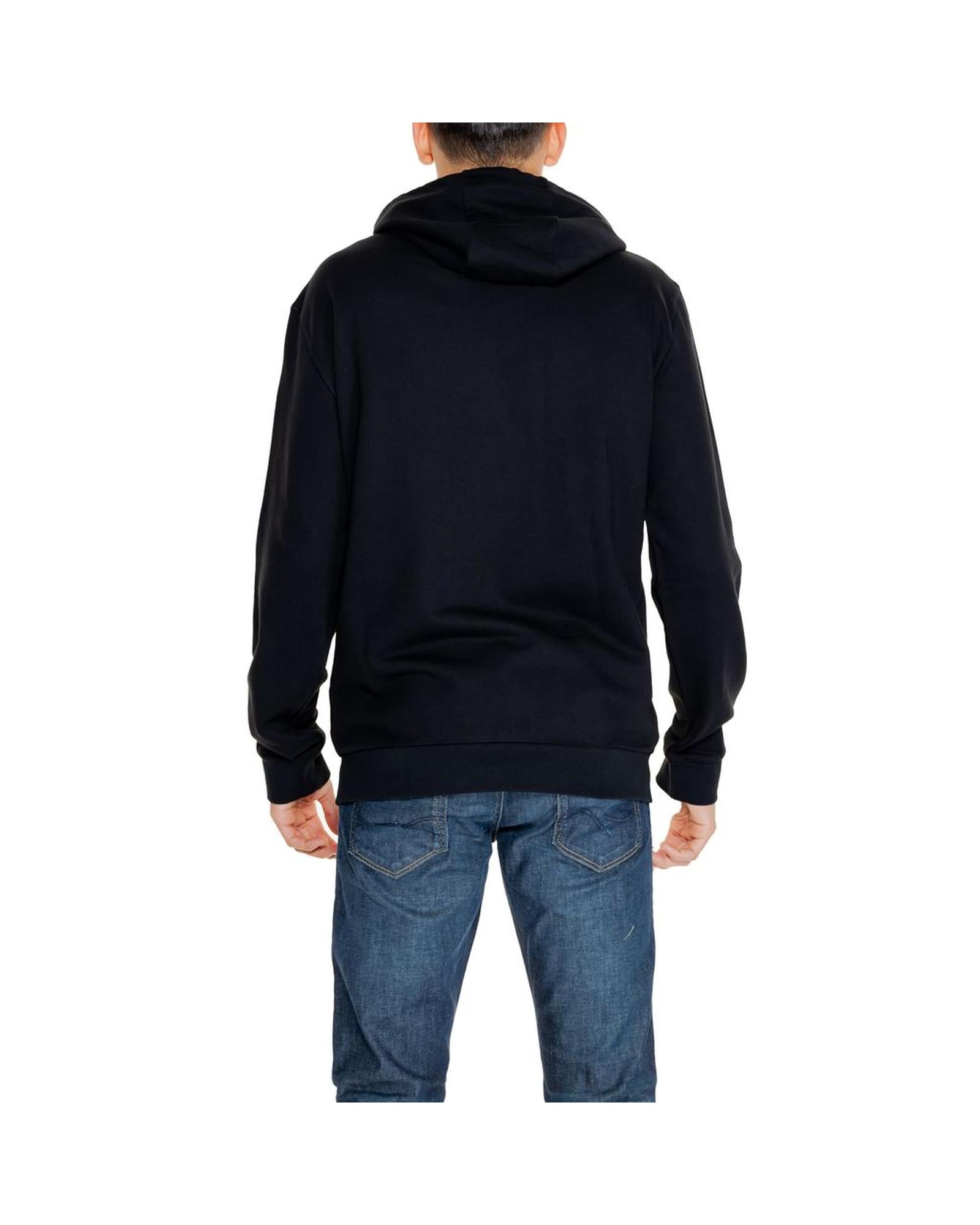 EA7 Emporio Armani Men's Black Cotton Sweater - 46 IT
