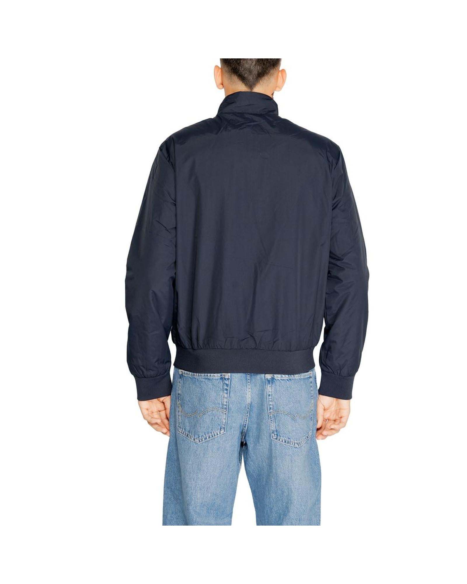 EA7 Emporio Armani Men's Blue Polyamide Jacket - 46 IT