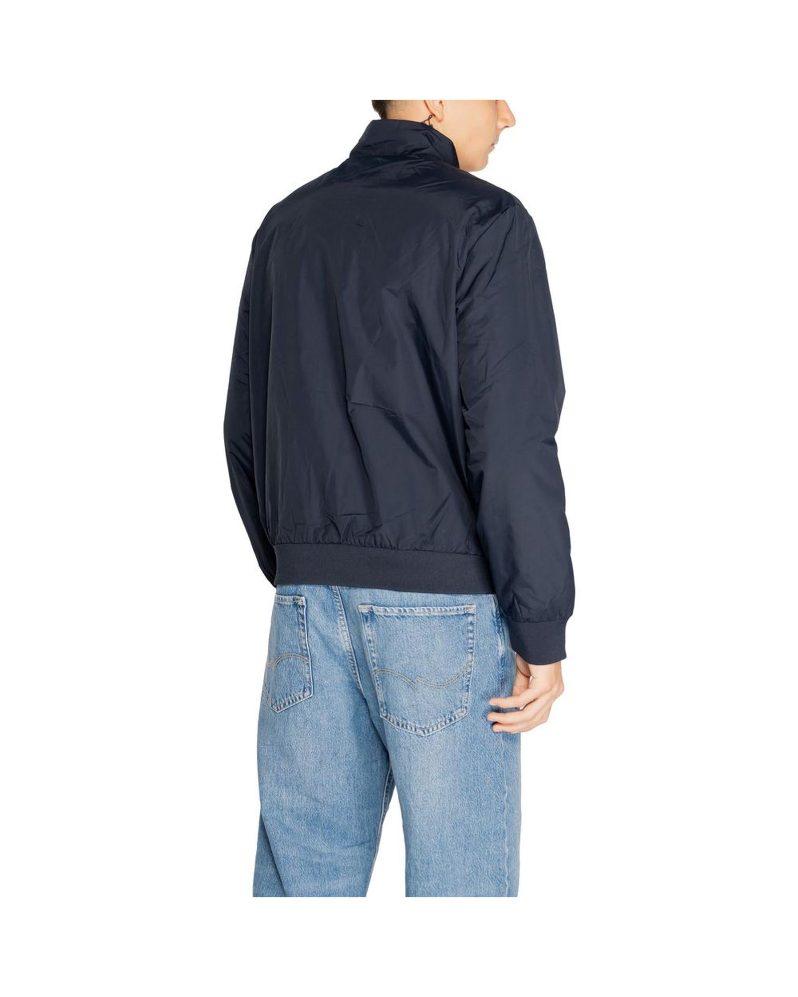 EA7 Emporio Armani Men's Blue Polyamide Jacket - 46 IT 4