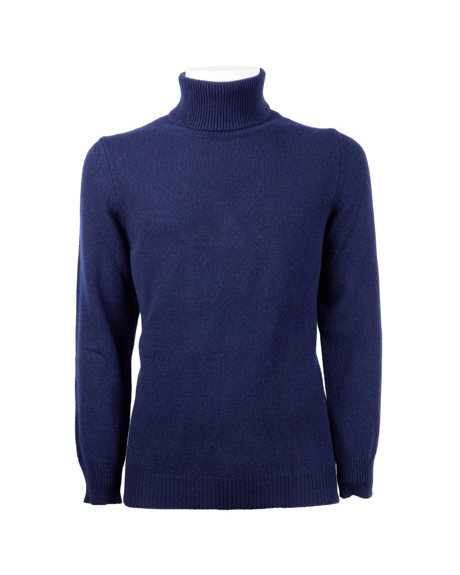 Emilio Romanelli Men's Blue Cashmere Sweater - M