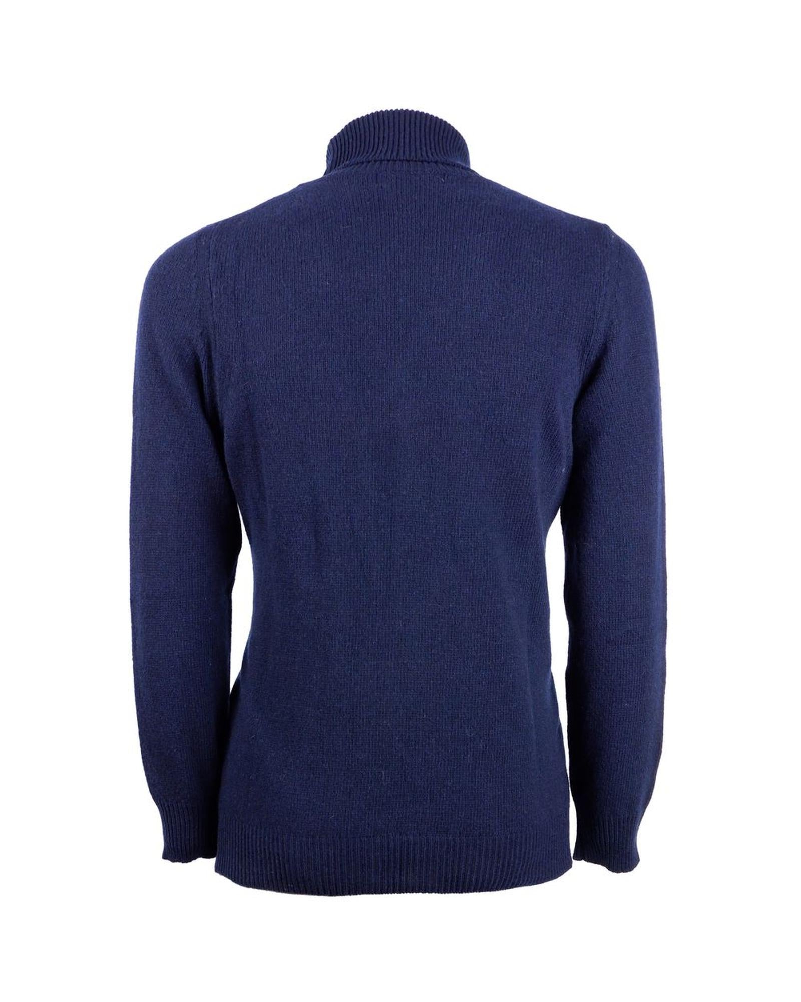 Emilio Romanelli Men's Blue Cashmere Sweater - M