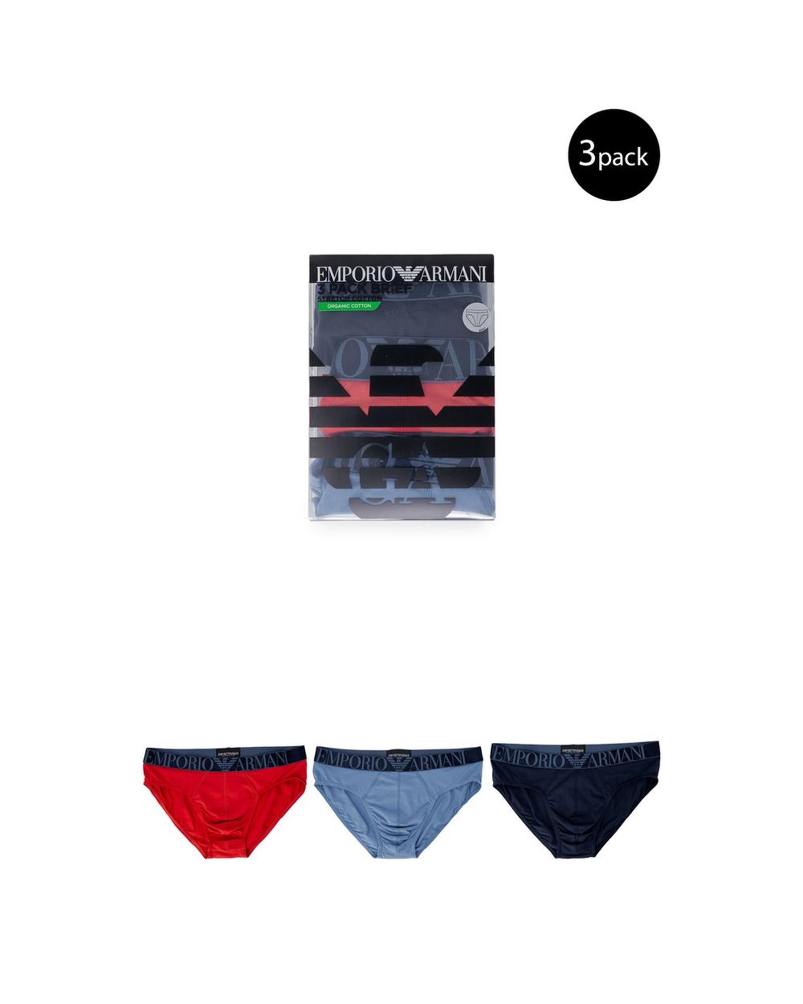 Emporio Armani Underwear Men's Blue Cotton Underwear - 44 IT