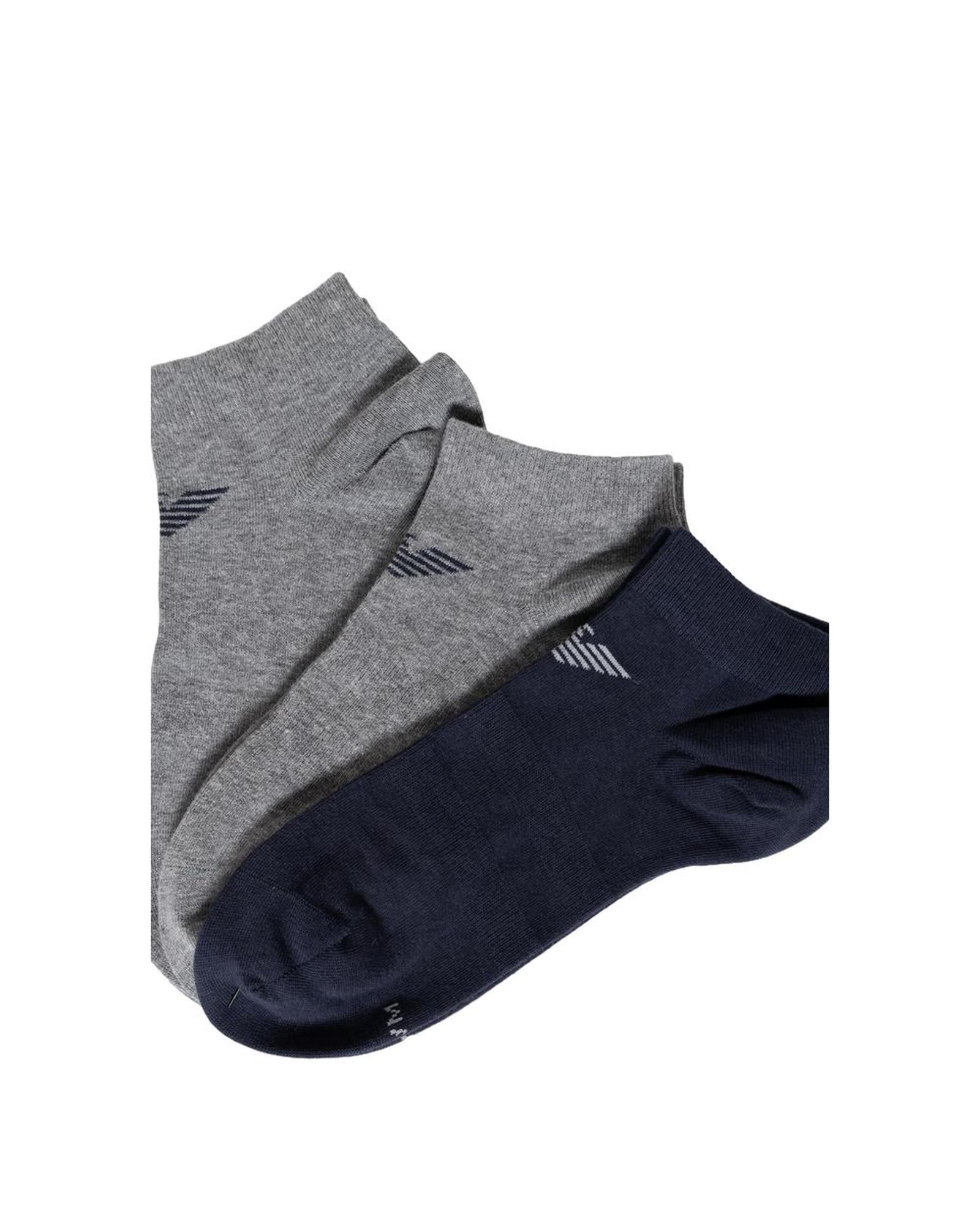 Emporio Armani Underwear Men's Blue Cotton Sock - M