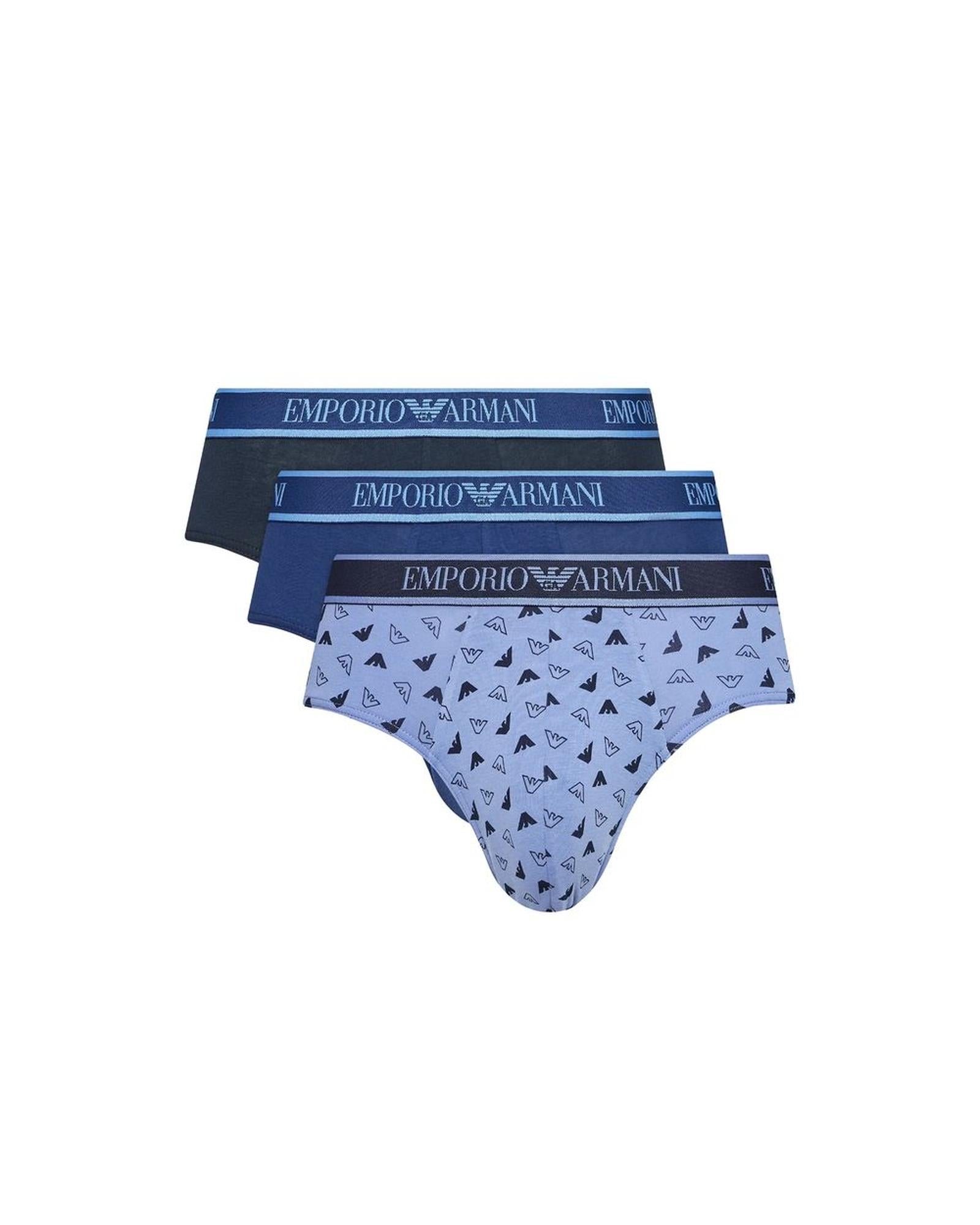 Emporio Armani Underwear Men's Blue Cotton Underwear - 44 IT