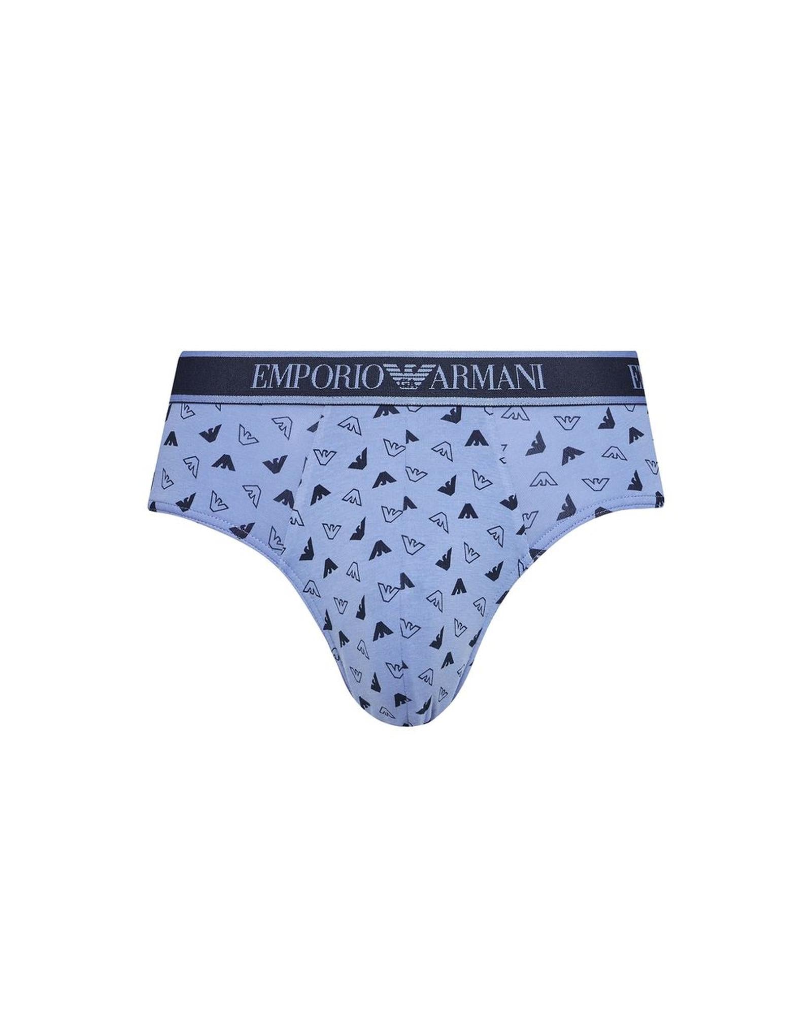 Emporio Armani Underwear Men's Blue Cotton Underwear - 44 IT 3
