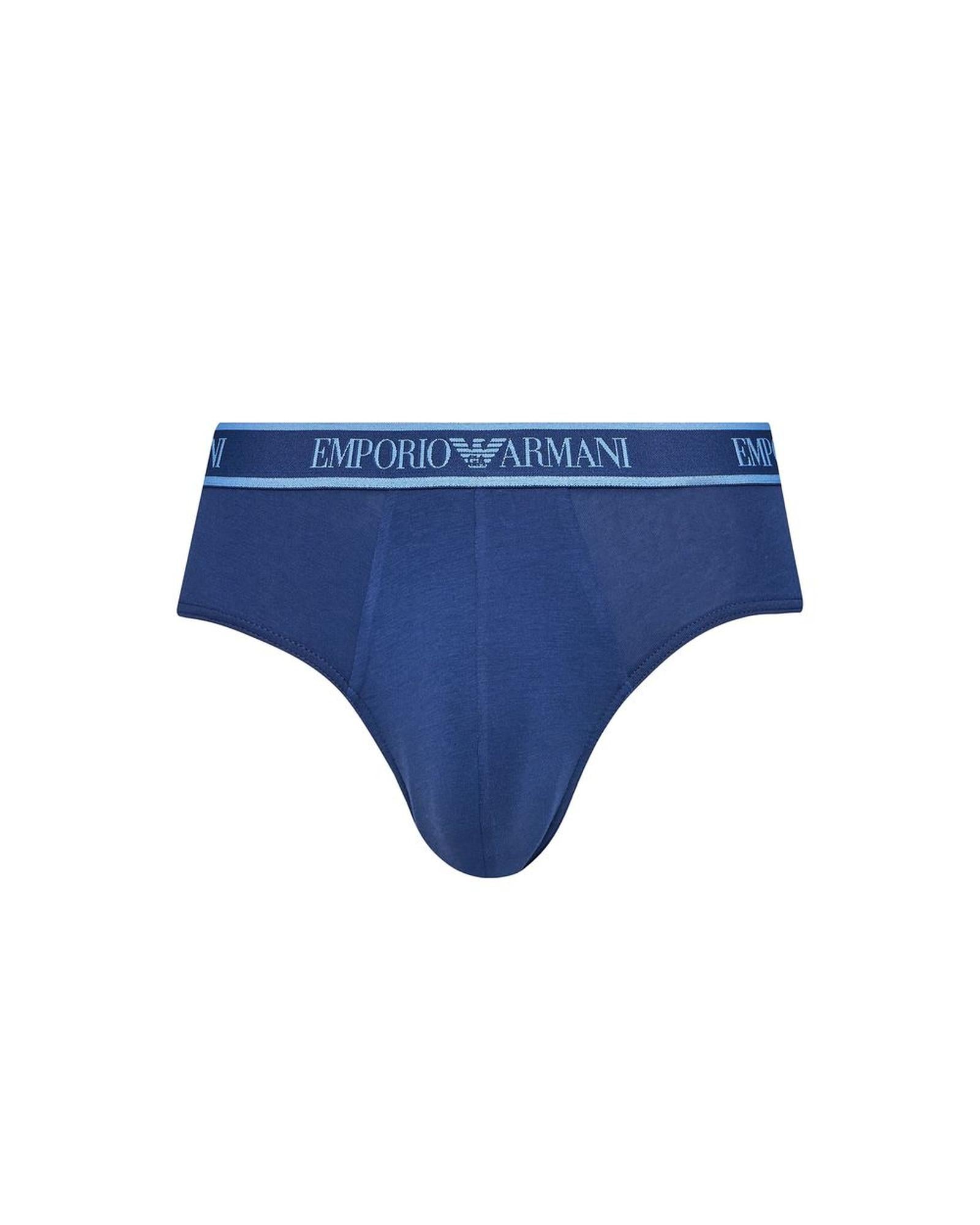 Emporio Armani Underwear Men's Blue Cotton Underwear - 44 IT 4