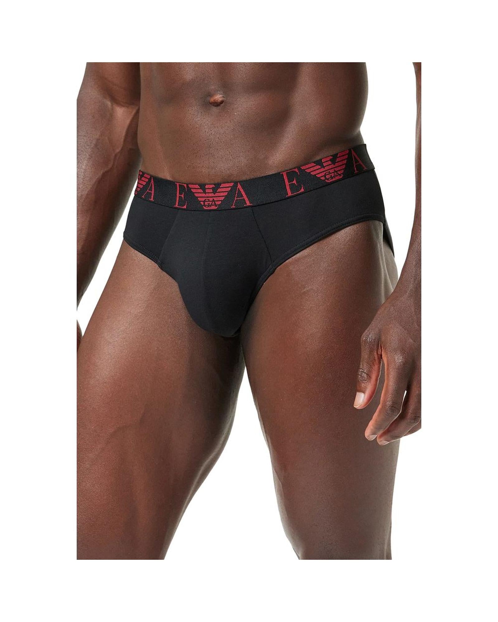 Emporio Armani Underwear Men's Red Cotton Underwear - 44 IT 3