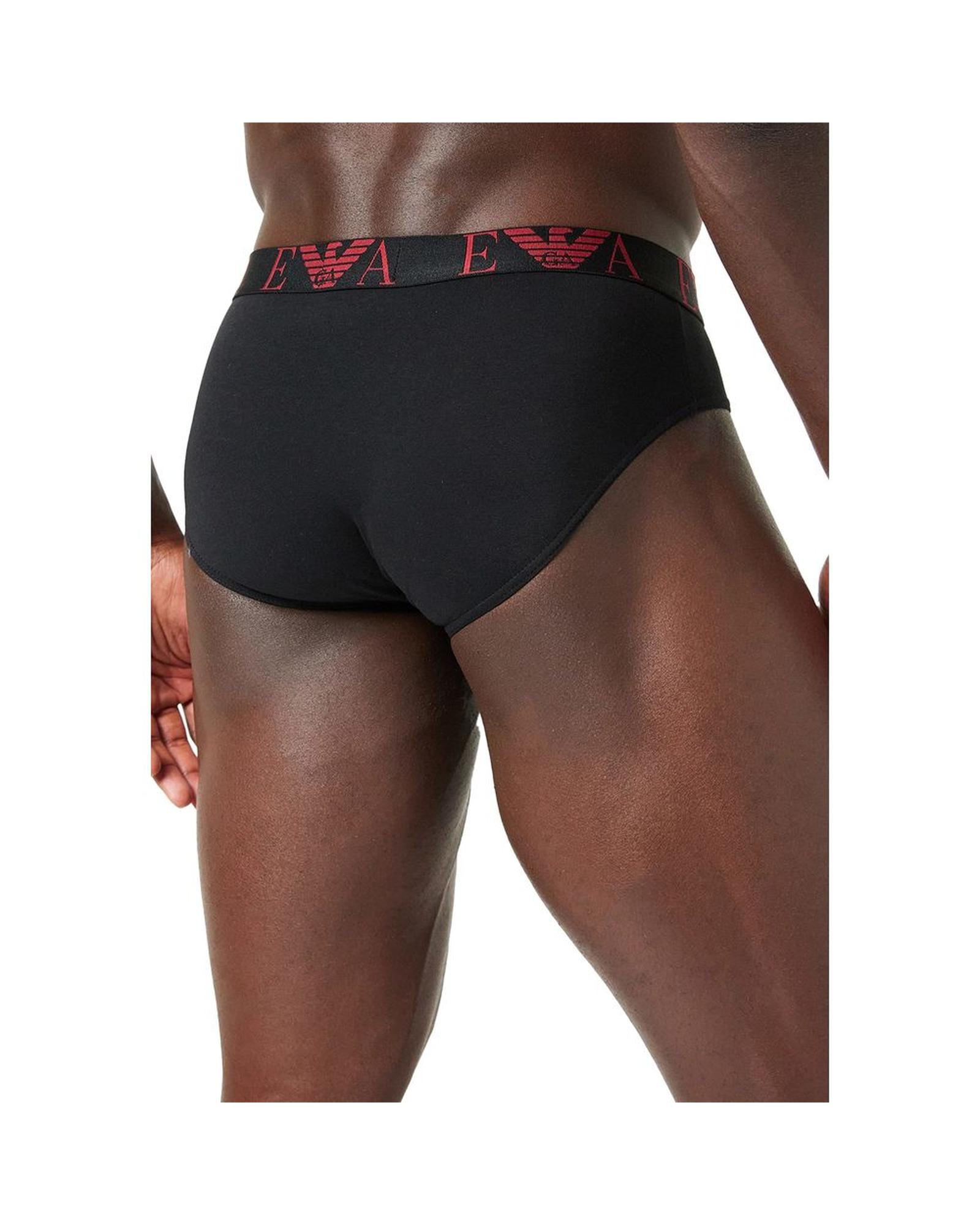 Emporio Armani Underwear Men's Red Cotton Underwear - 44 IT 4