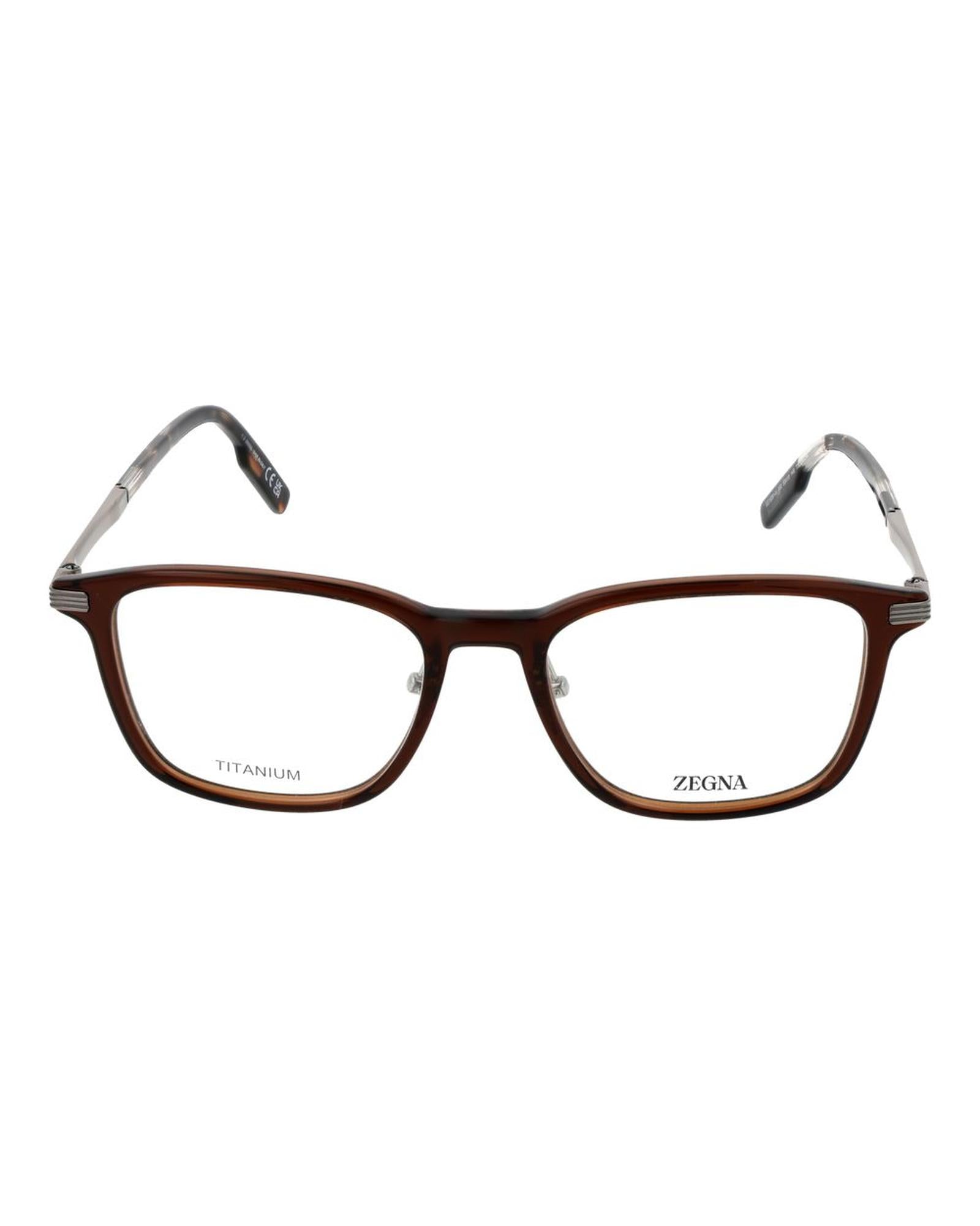 Ermenegildo Zegna Men's Brown  Optical Frames - One Size