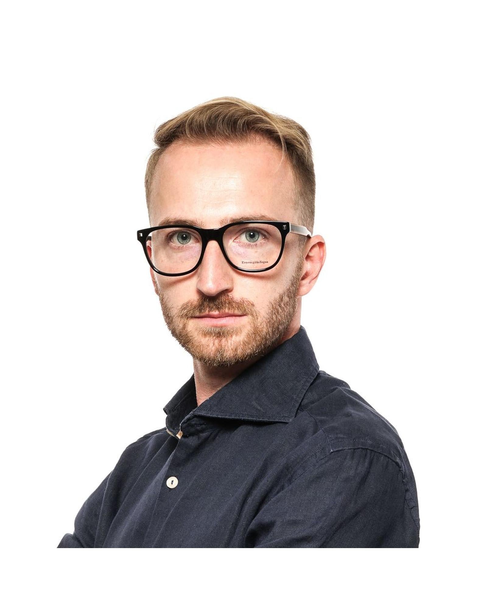 Ermenegildo Zegna Men's Black  Optical Frames - One Size 4
