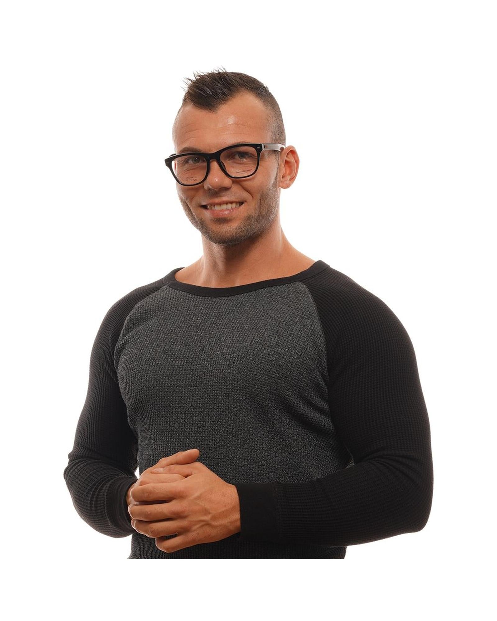 Ermenegildo Zegna Men's Black  Optical Frames - One Size 4
