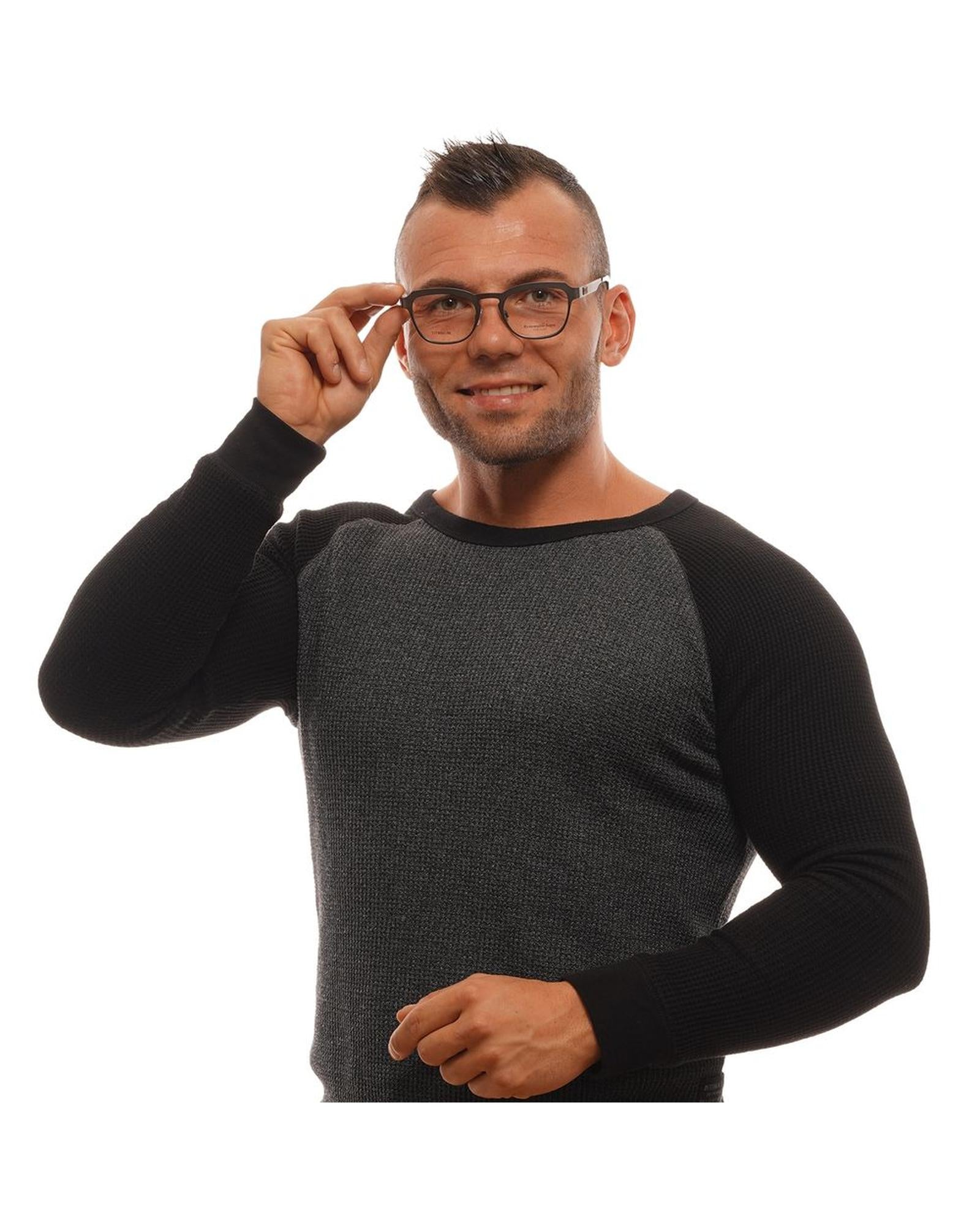 Ermenegildo Zegna Men's Gray  Optical Frames - One Size 4
