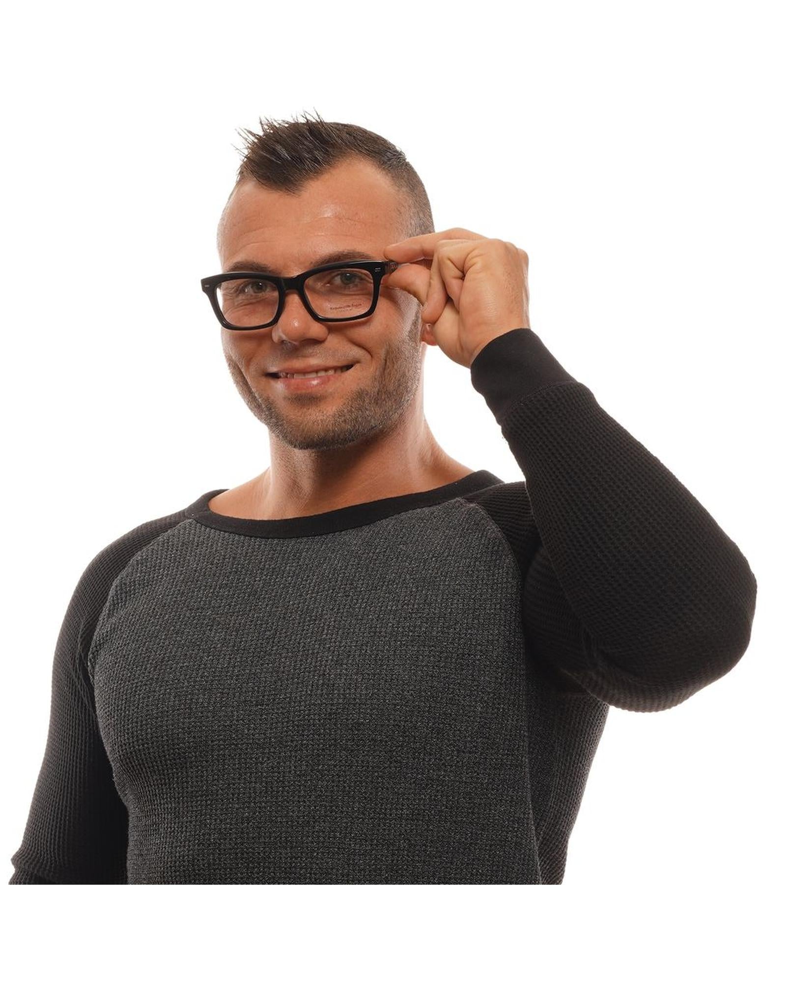 Ermenegildo Zegna Men's Black  Optical Frames - One Size 4