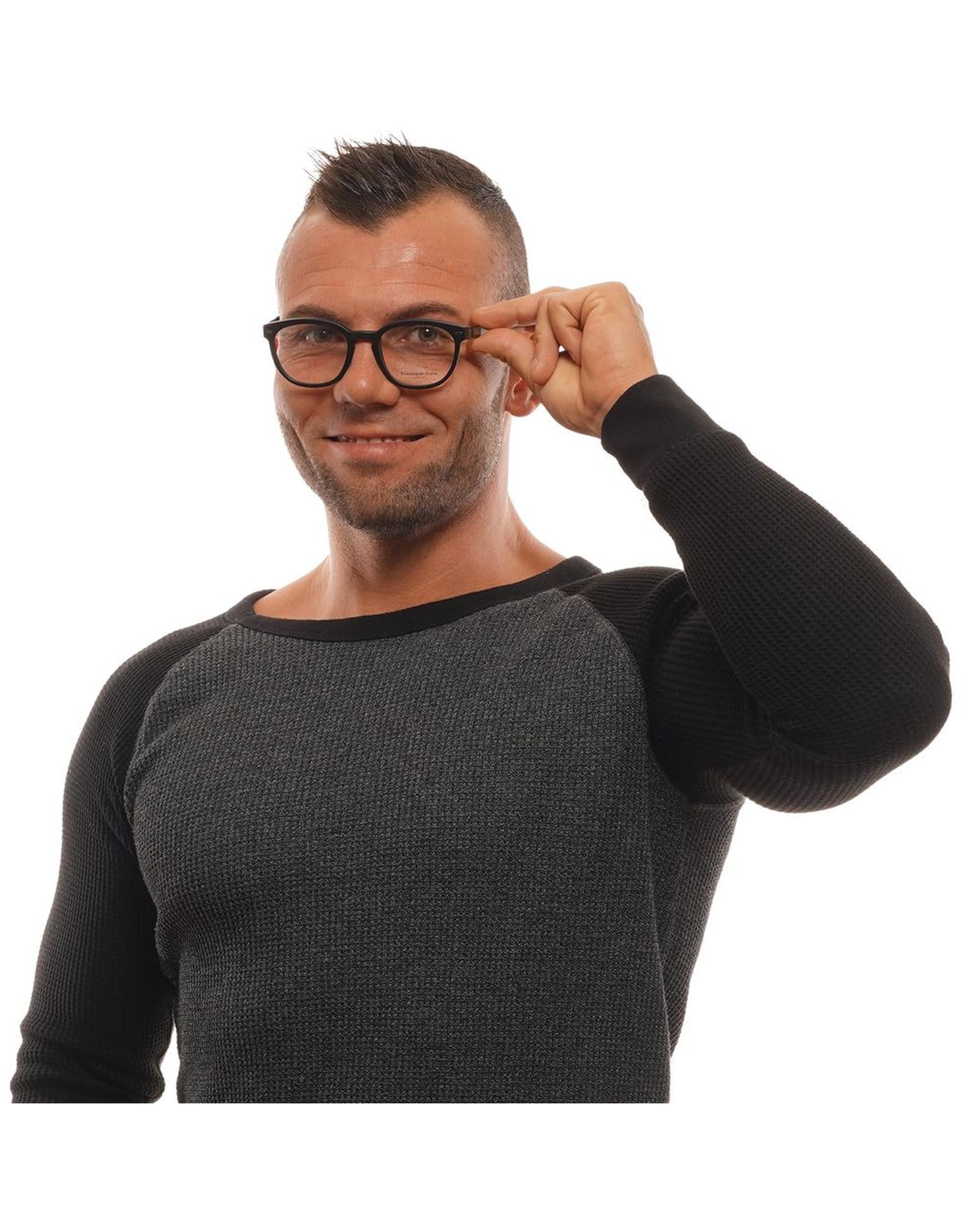Ermenegildo Zegna Men's Black  Optical Frames - One Size 4