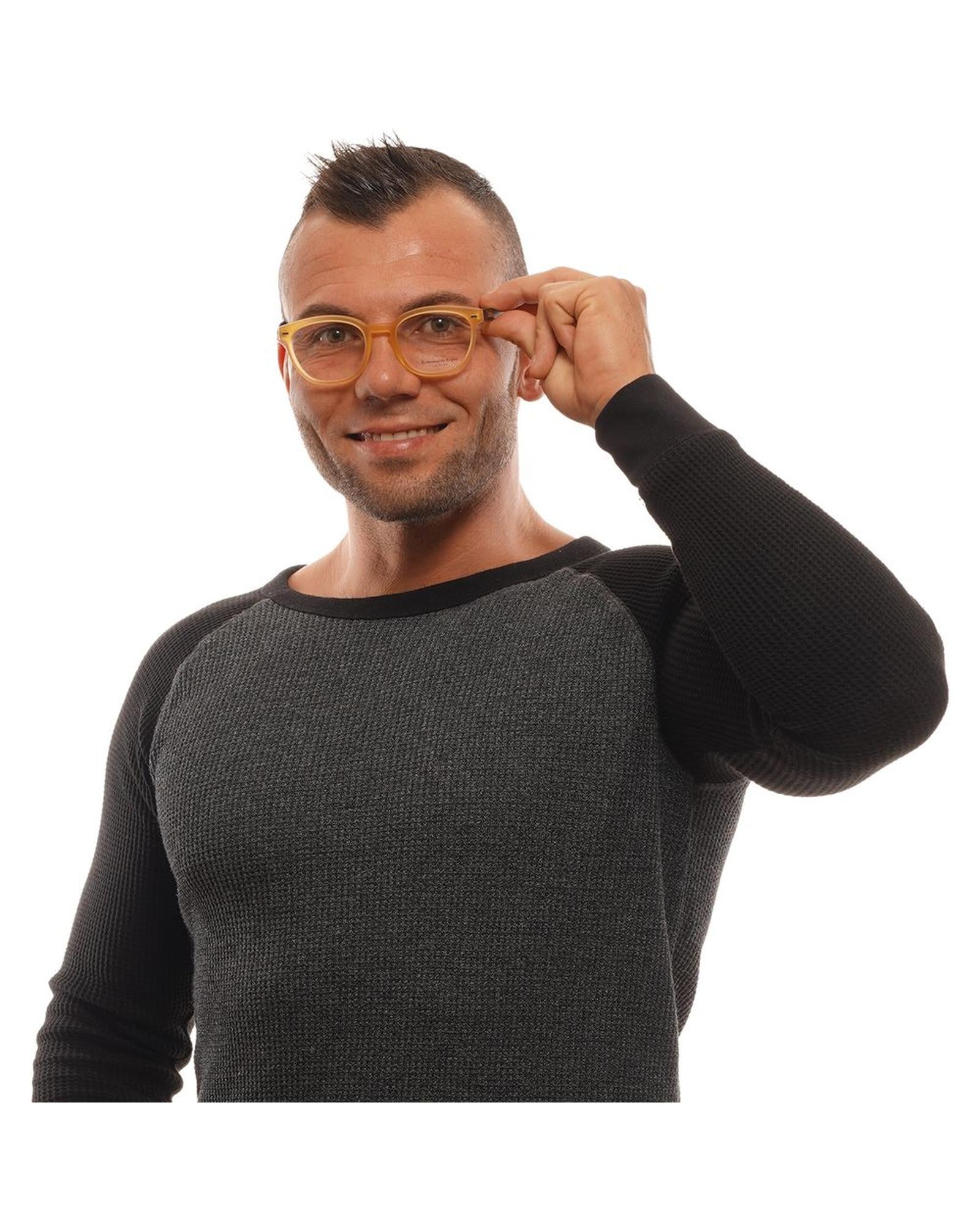 Ermenegildo Zegna Men's Orange  Optical Frames - One Size 3