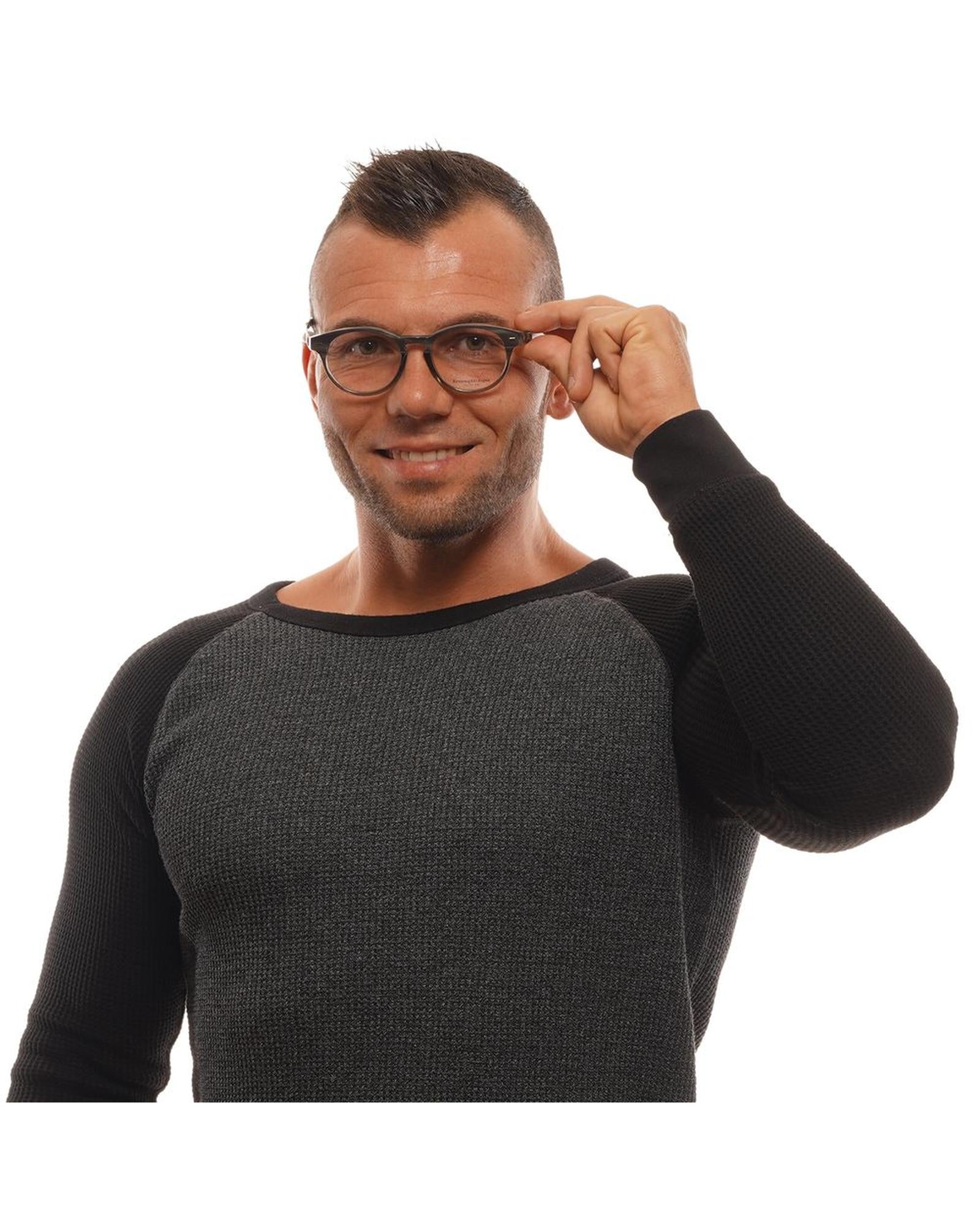 Ermenegildo Zegna Men's Gray  Optical Frames - One Size 4