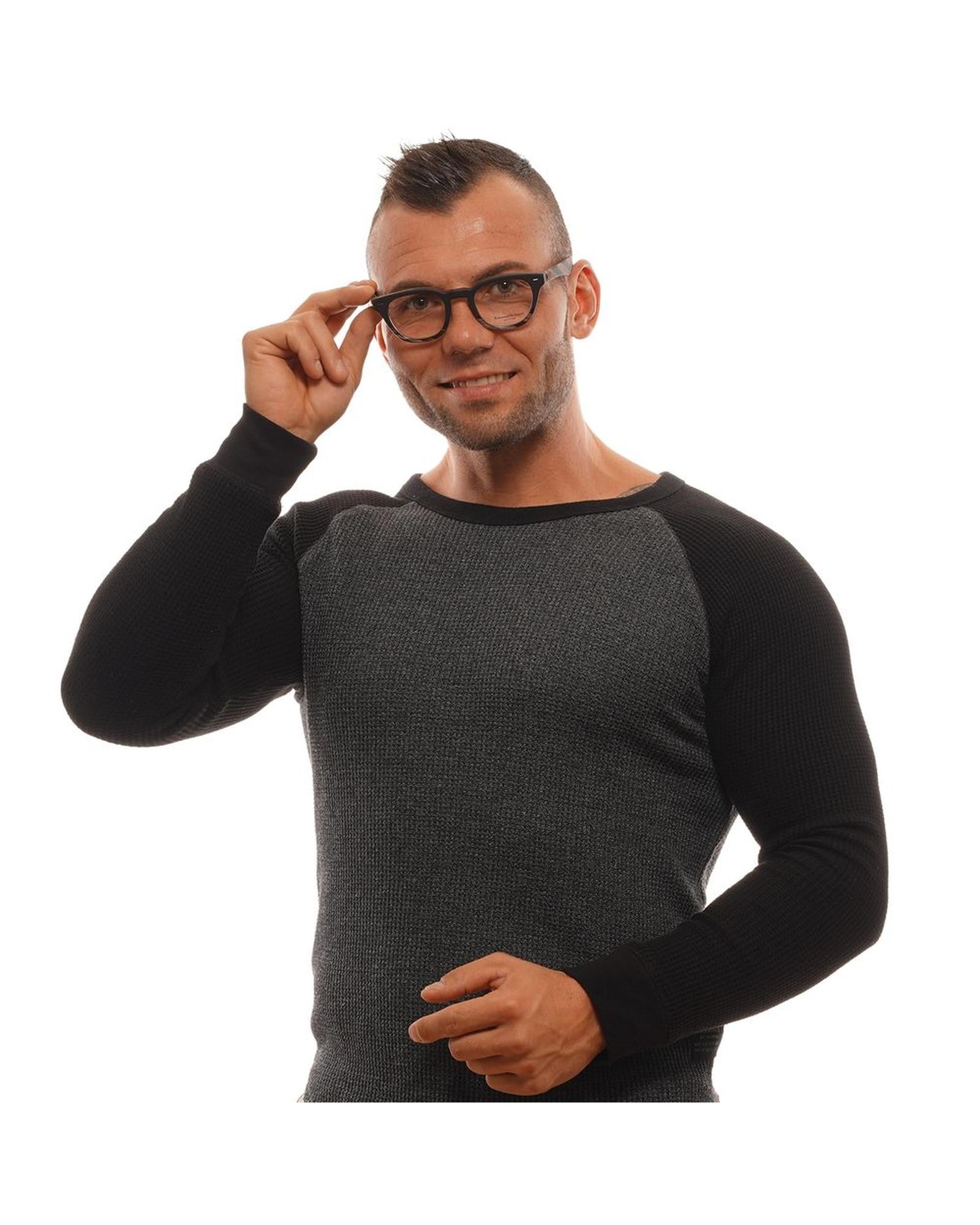 Ermenegildo Zegna Men's Black  Optical Frames - One Size 4