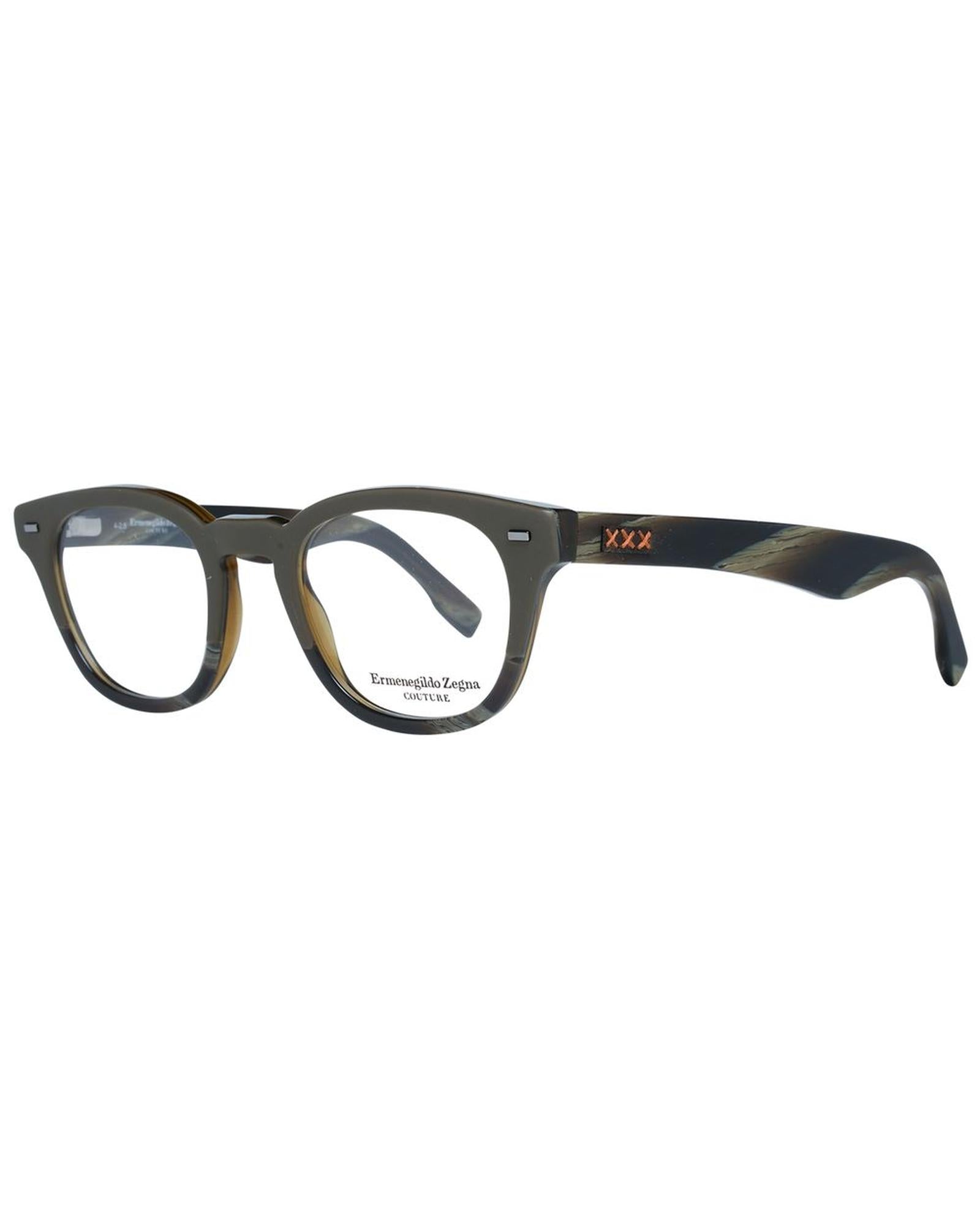 Ermenegildo Zegna Men's Olive  Optical Frames - One Size